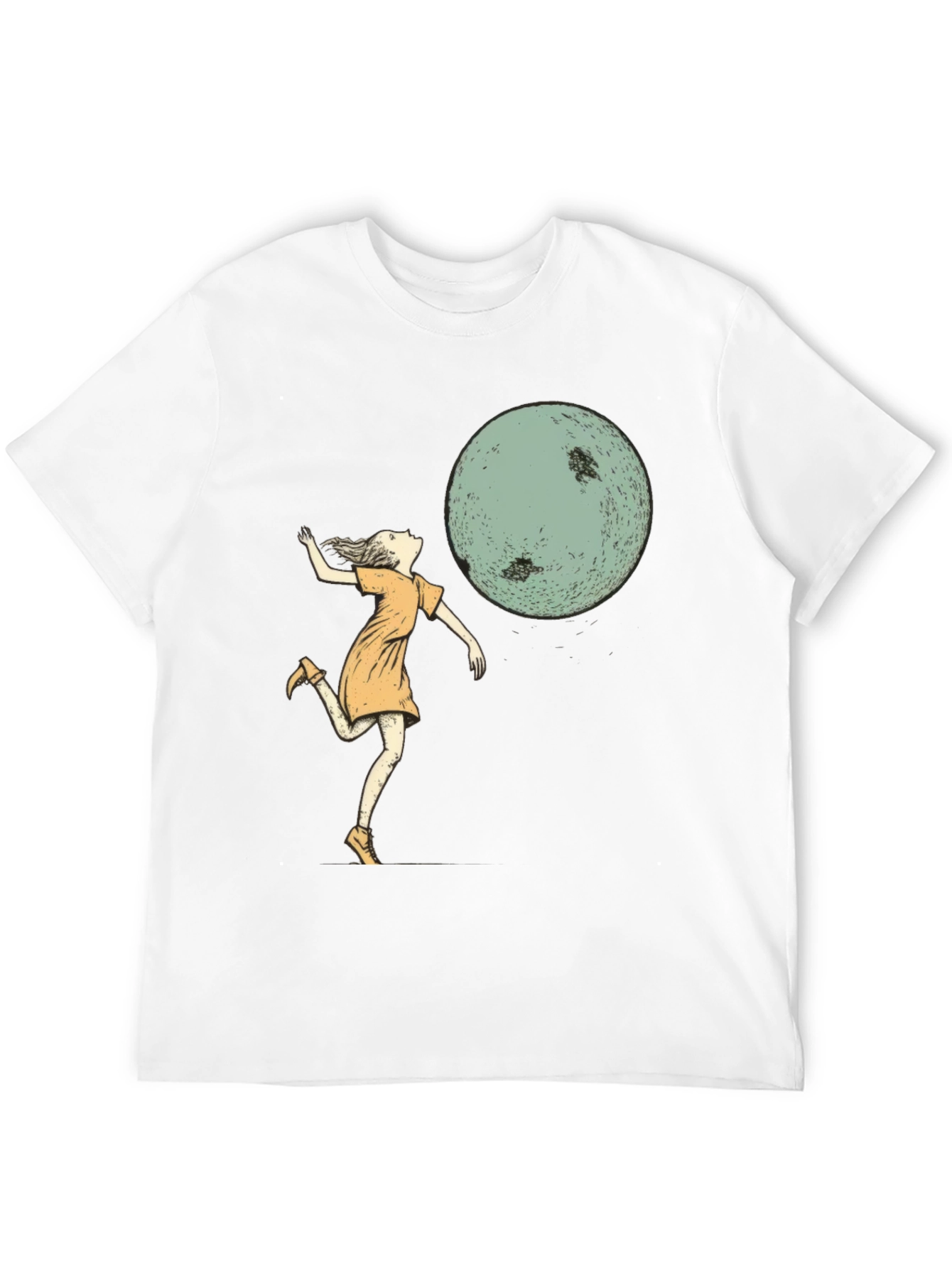 Whimsical Moonlit Dance T-Shirt - Black