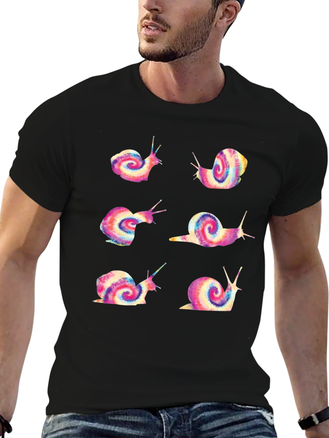 Snail Tie-Dye Graphic Tee