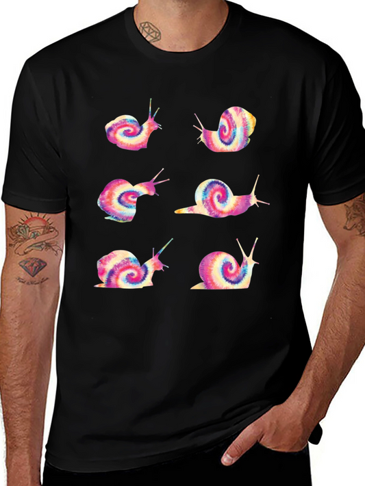Snail Tie-Dye Graphic Tee