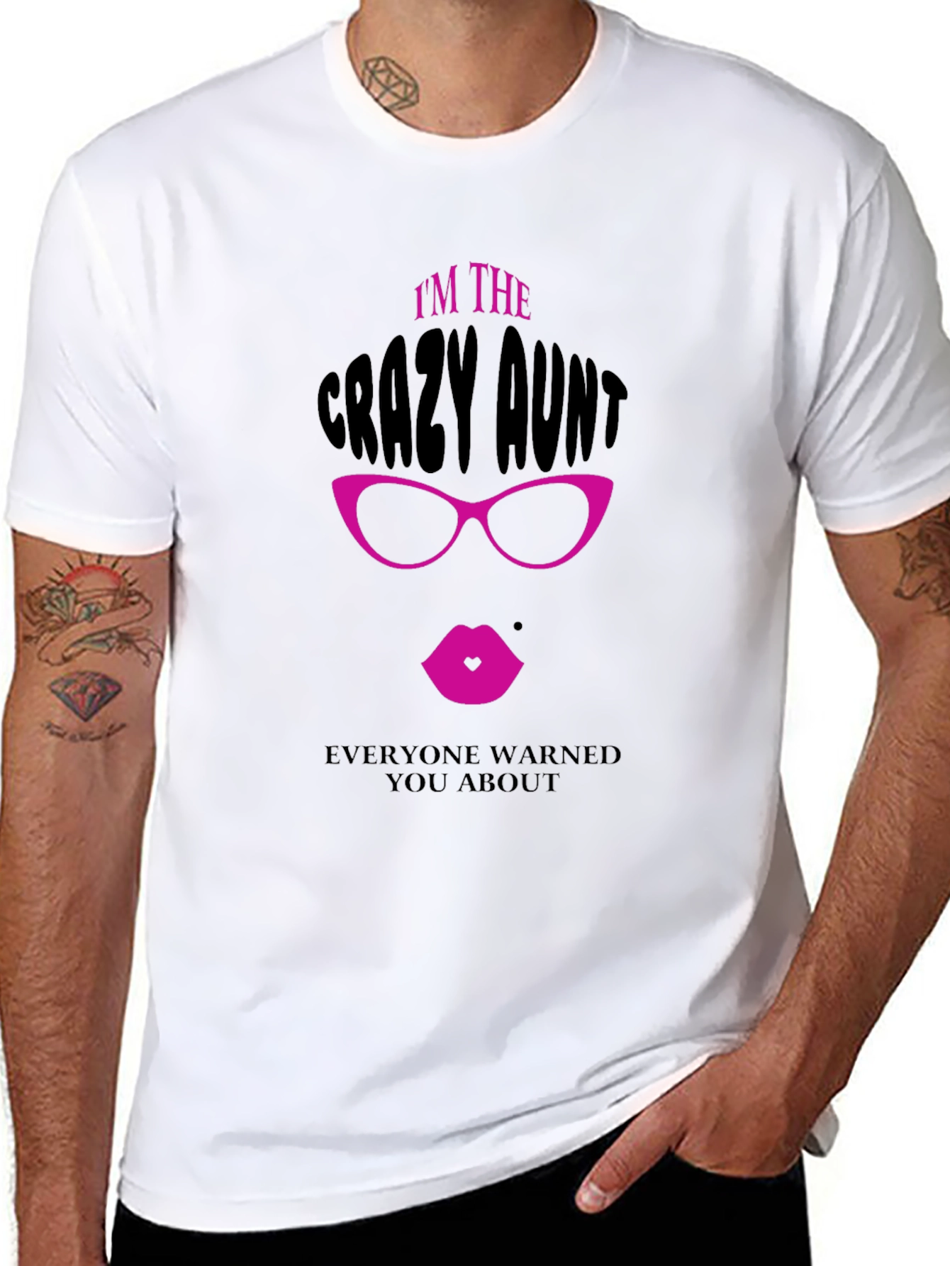 Crazy Aunt Graphic Tee - Fun Novelty T-Shirt