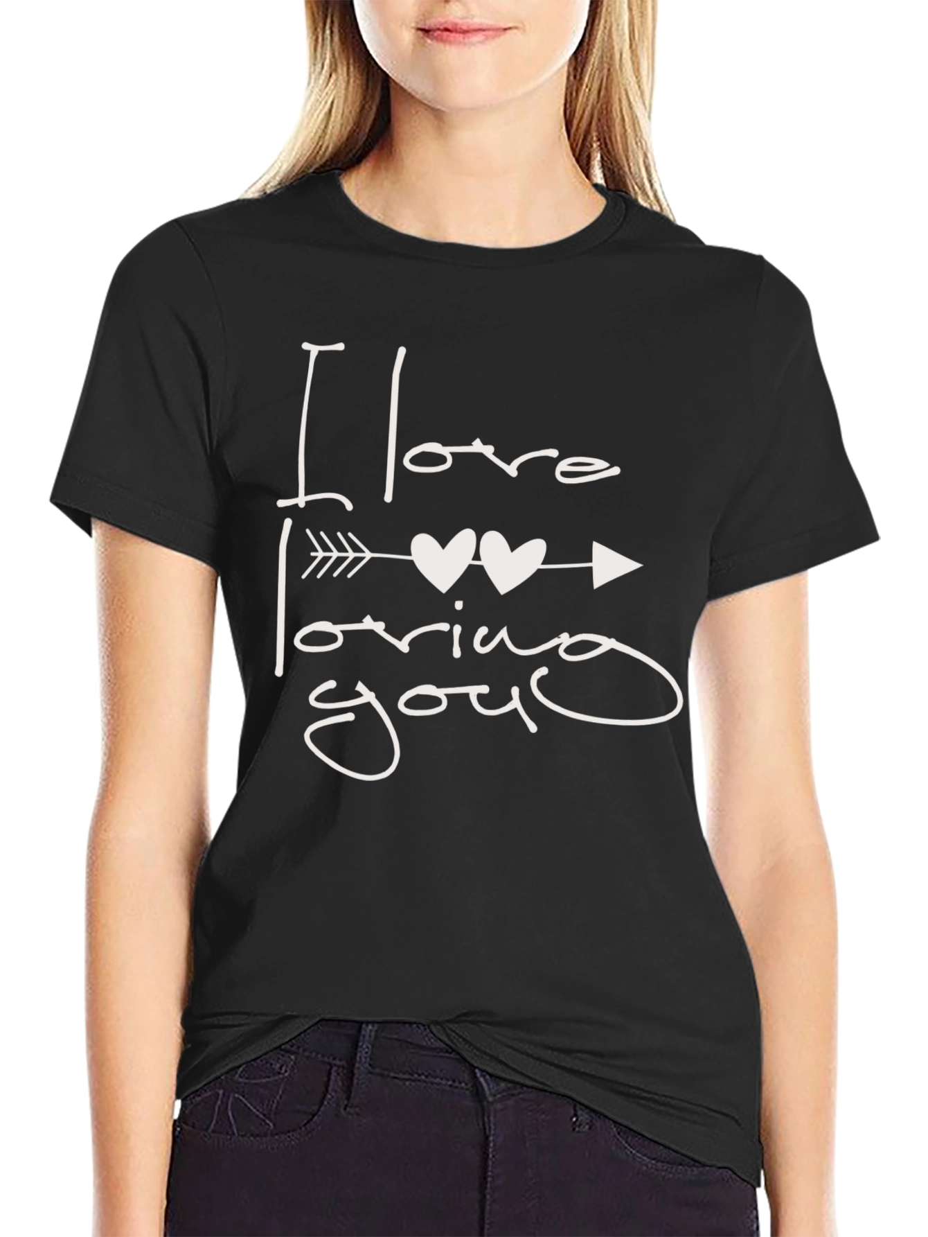 I Love Loving You Black T-Shirt