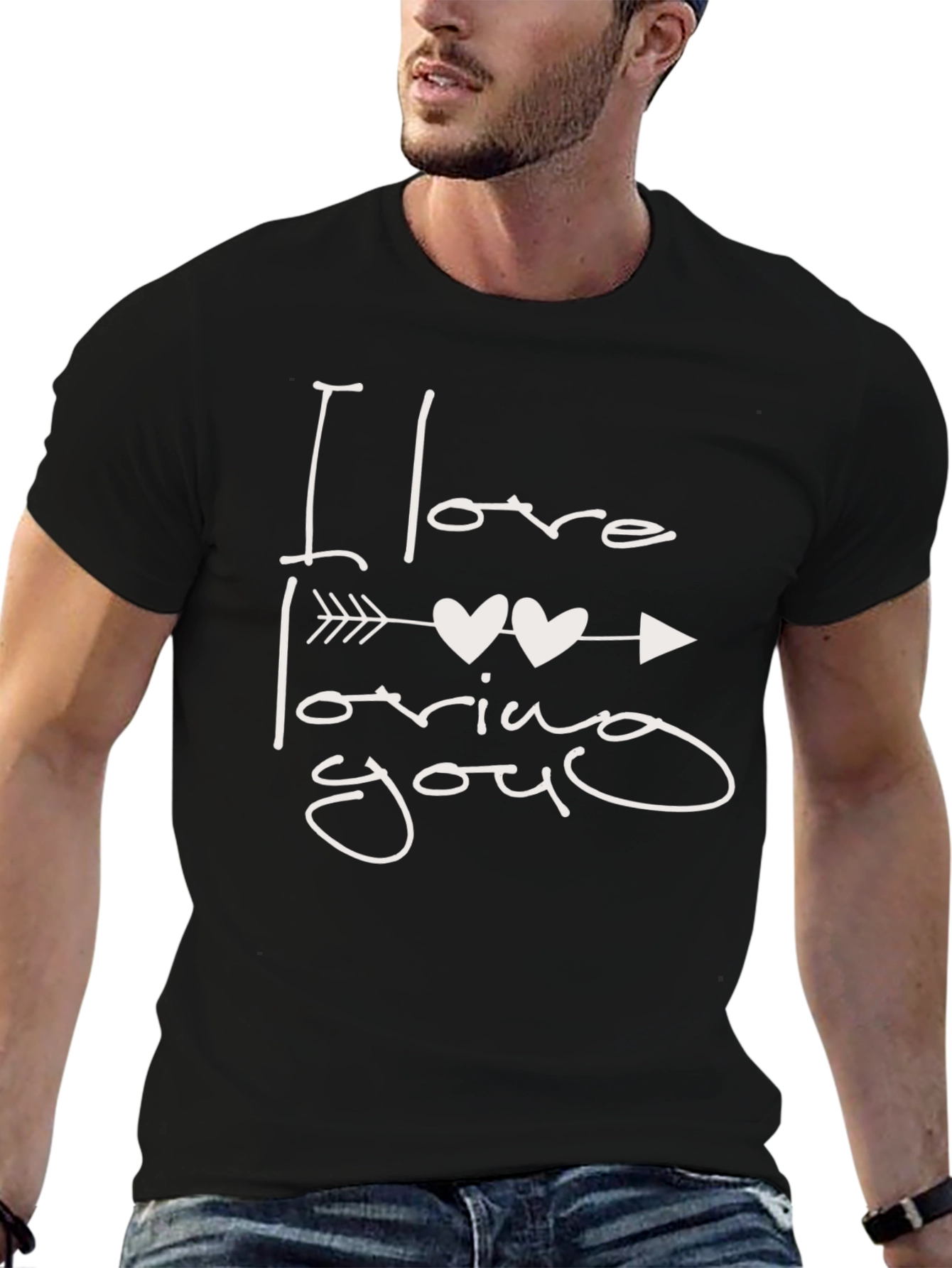 I Love Loving You Black T-Shirt