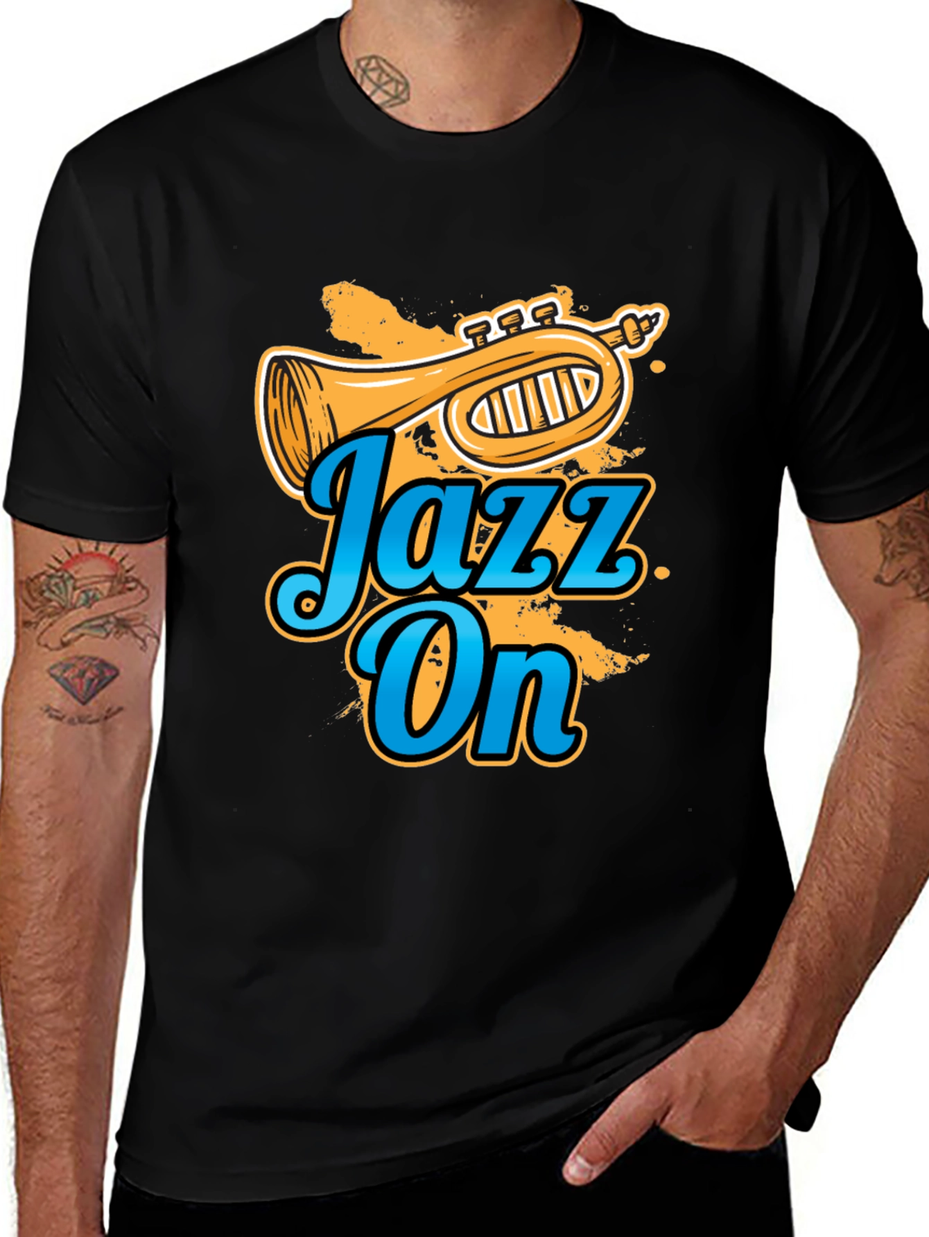 Jazz On Graphic T-Shirt - Music Lover Tee