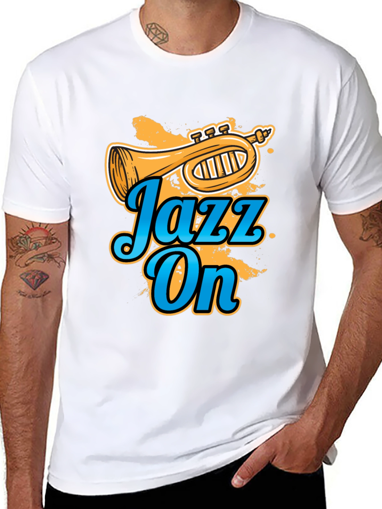 Jazz On Graphic T-Shirt - Music Lover Tee