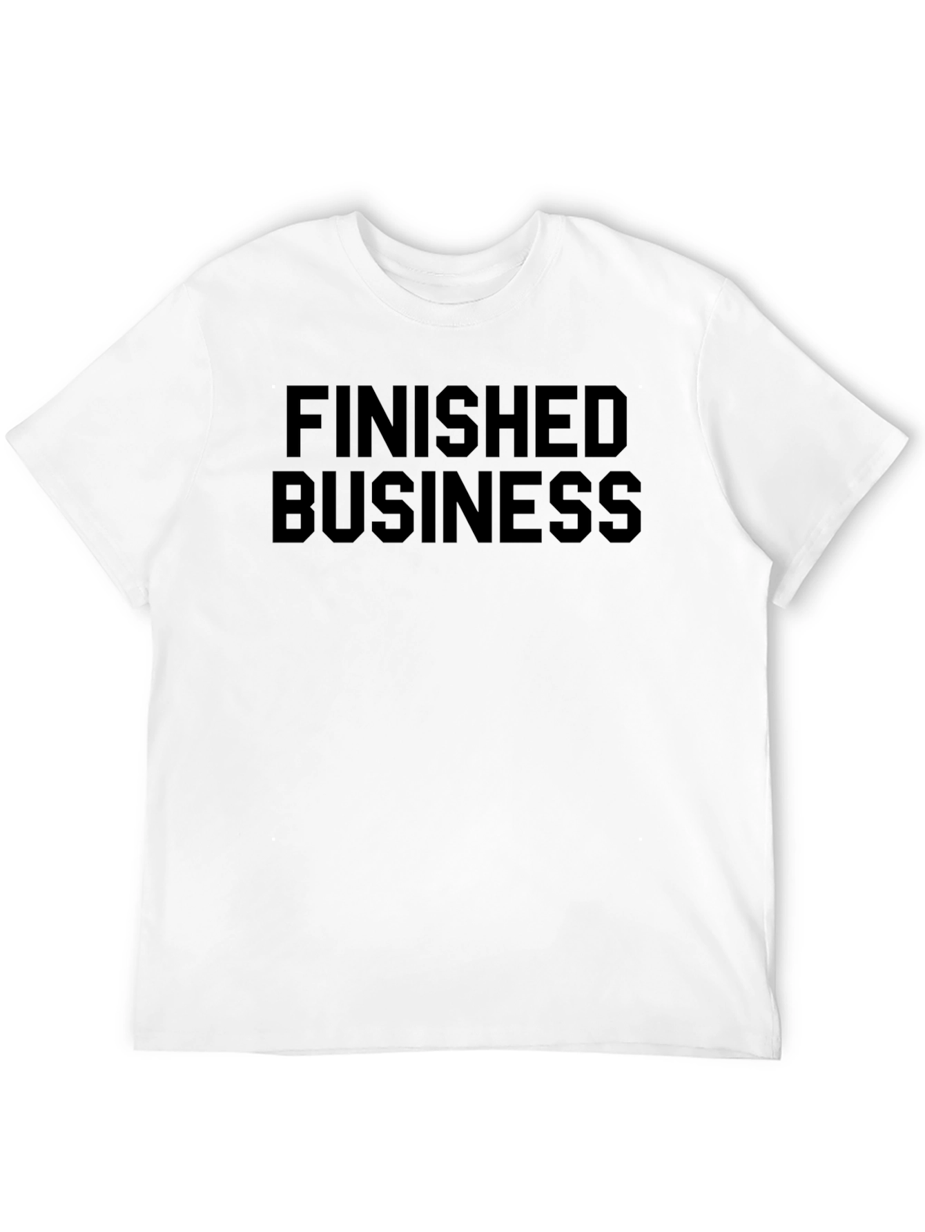 Finished Business Black Graphic T-Shirt