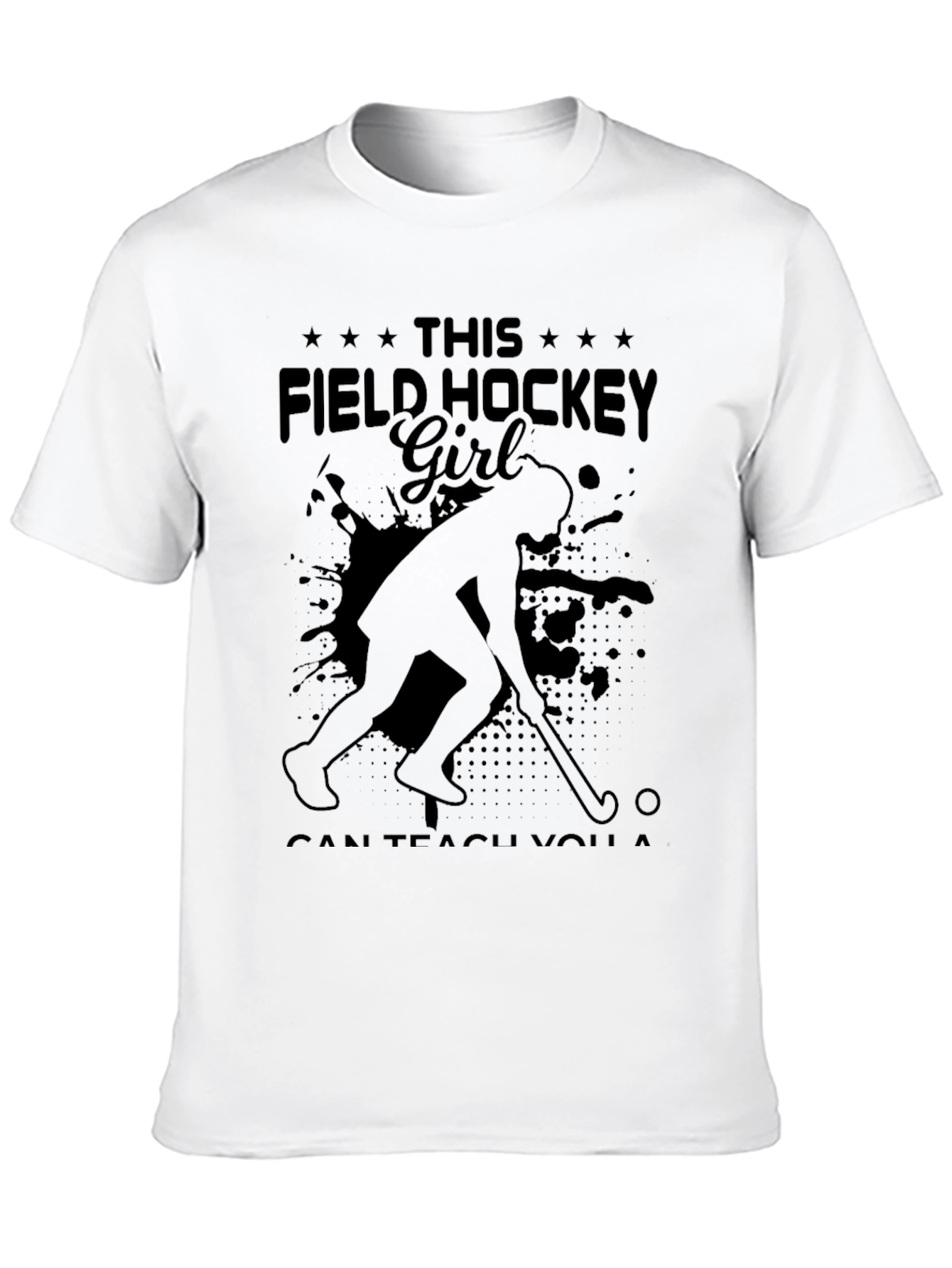 Field Hockey Girl Graphic T-Shirt