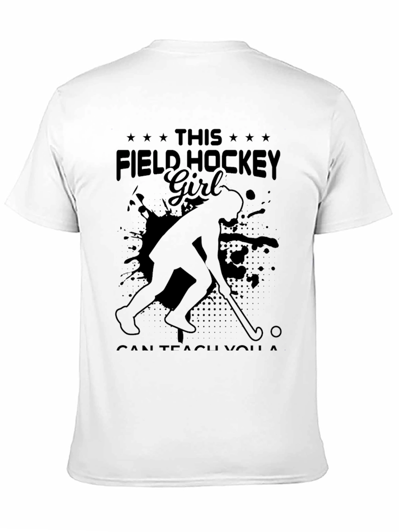 Field Hockey Girl Graphic T-Shirt