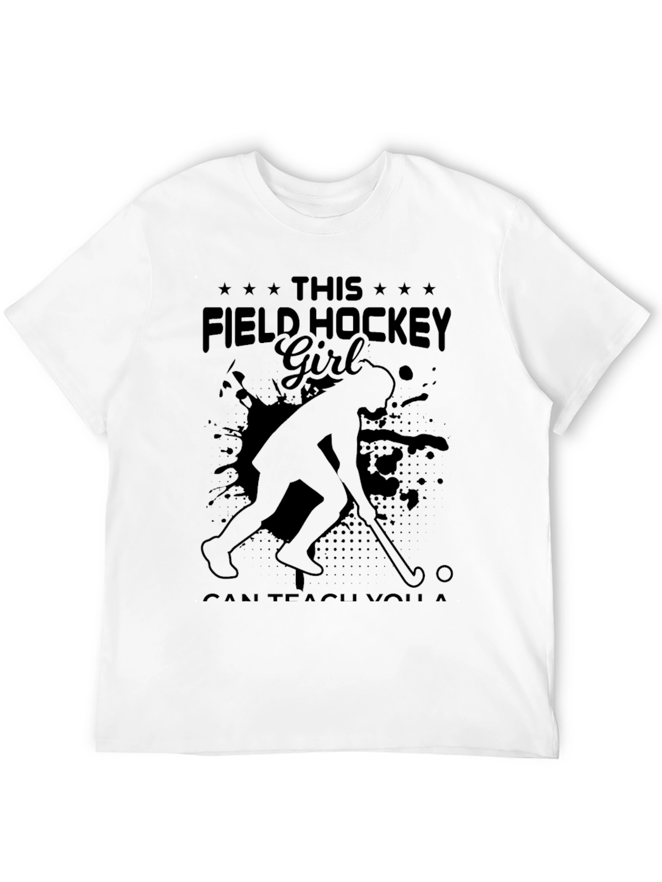 Field Hockey Girl Graphic T-Shirt