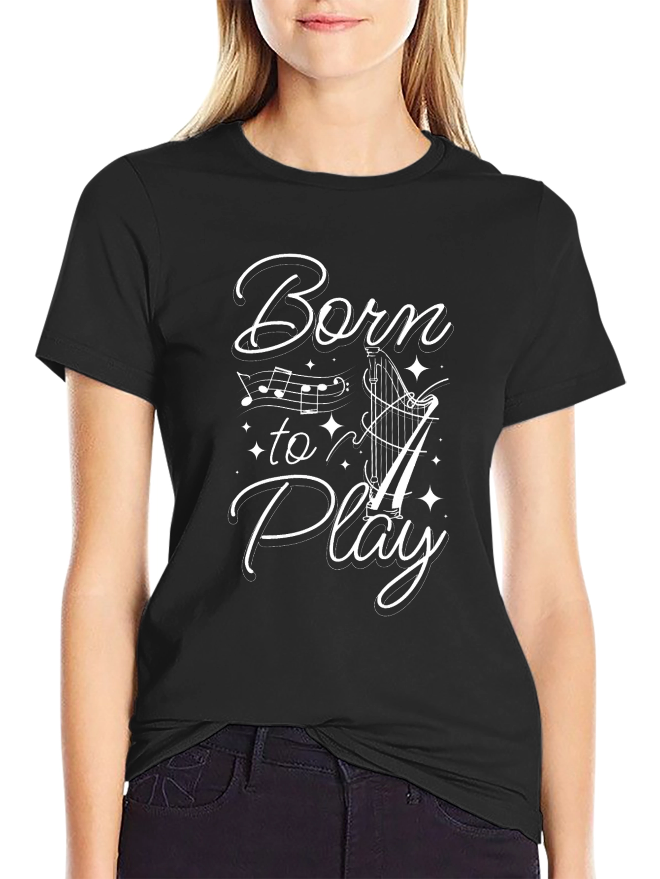 Born To Play Harp T-Shirt