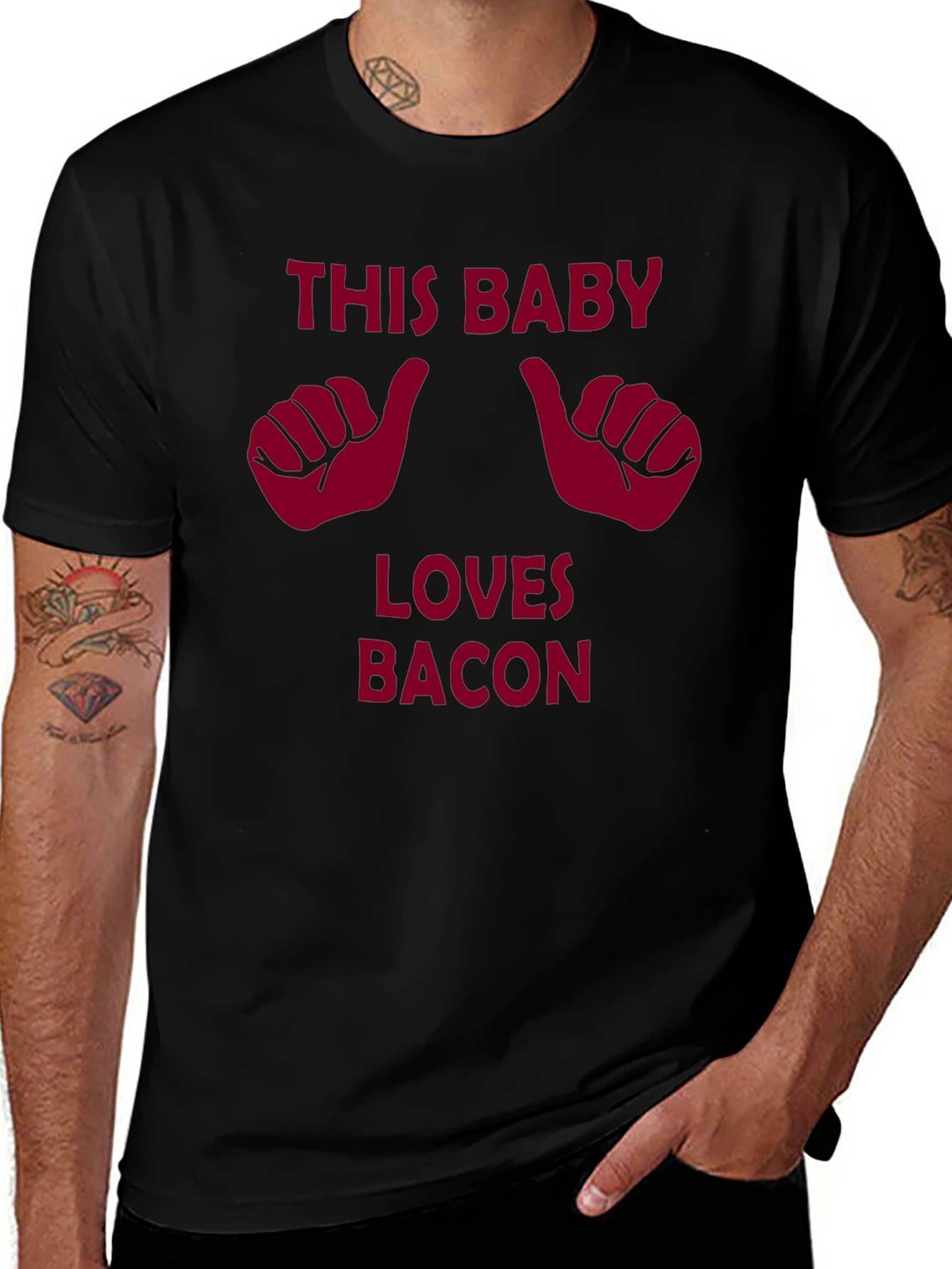 This Baby Loves Bacon Graphic Tee