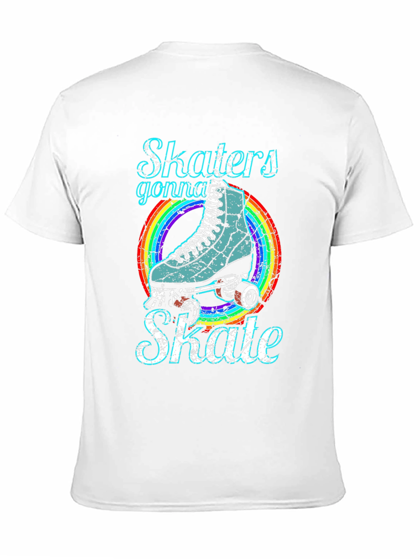 Skaters Gonna Skate T-Shirt - Retro Roller Skate Design