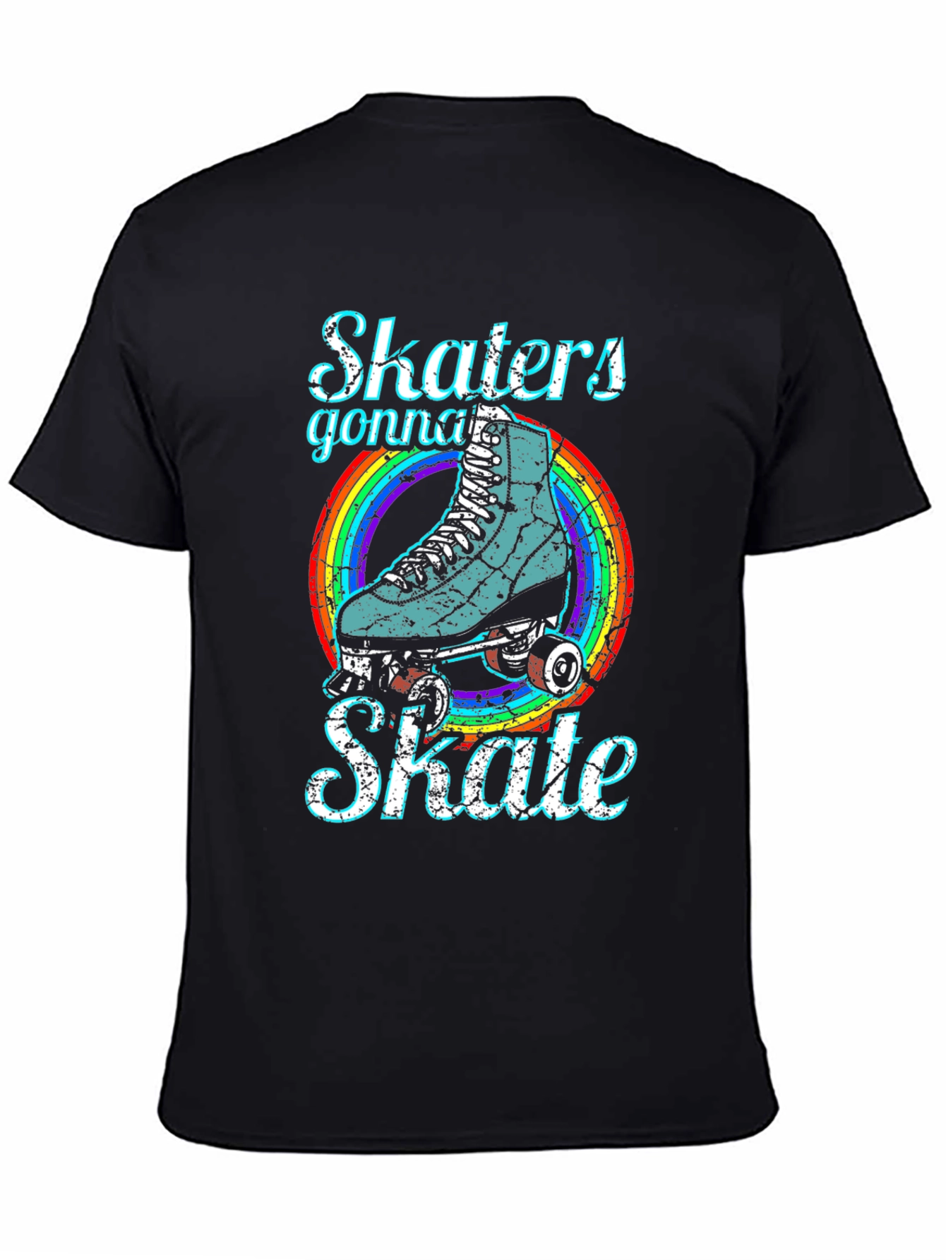 Skaters Gonna Skate T-Shirt - Retro Roller Skate Design