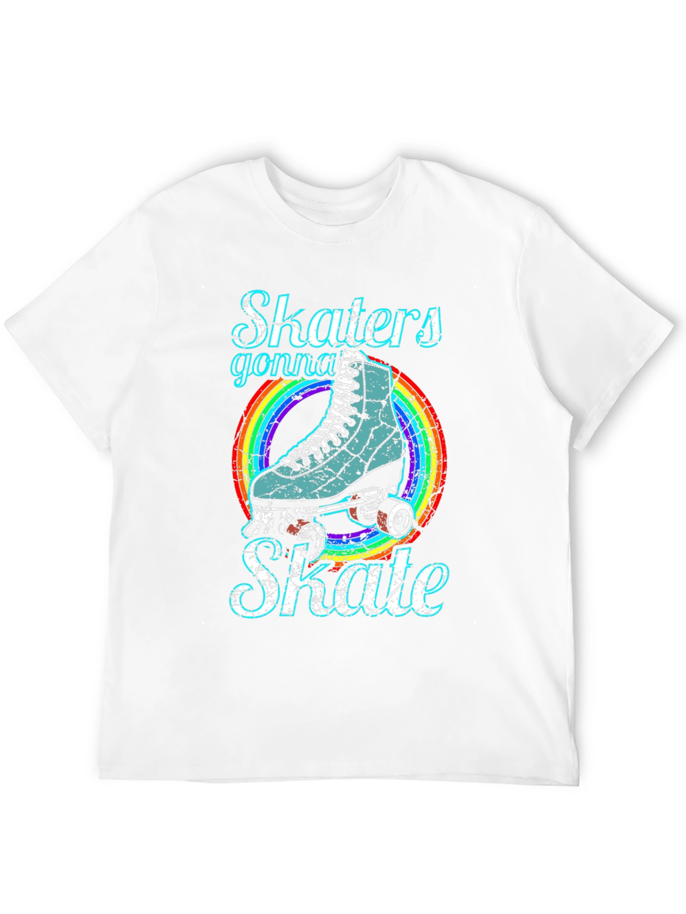 Skaters Gonna Skate T-Shirt - Retro Roller Skate Design