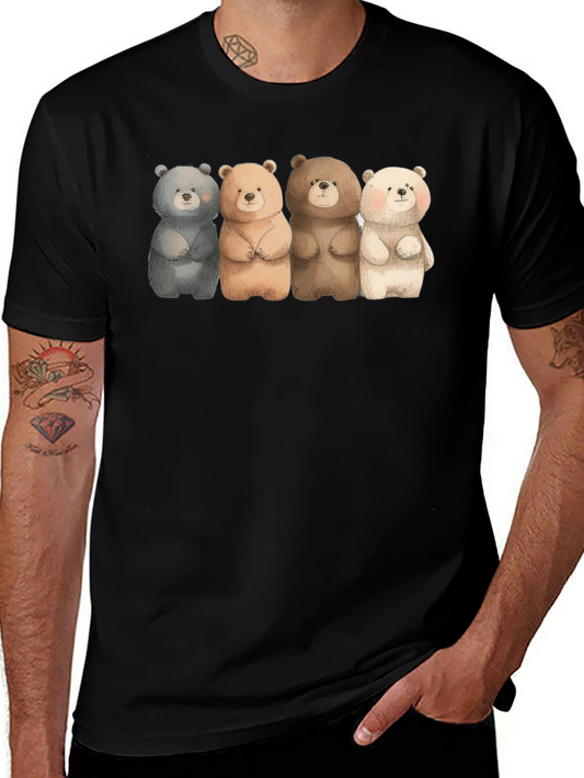 Cute Bears T-Shirt - Unique Design Soft Cotton