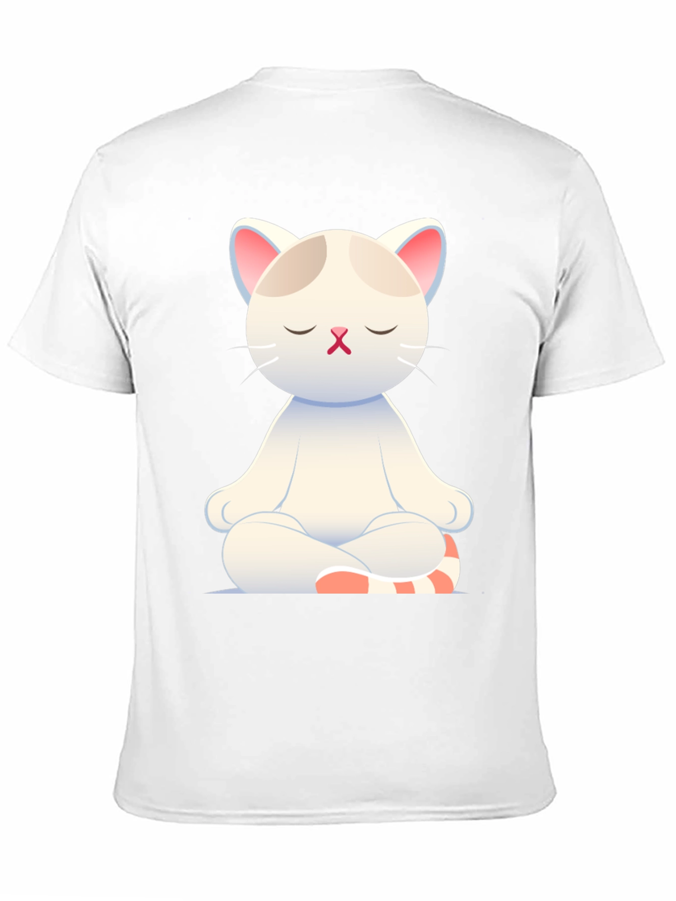 Meditating Cat T-Shirt - Zen Kitty Design