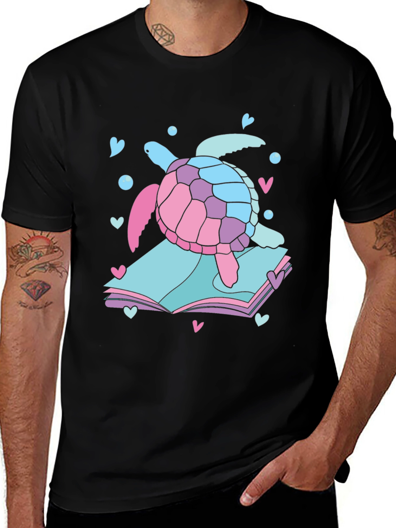 Turtle Book Lover Tee - Cute & Quirky Design