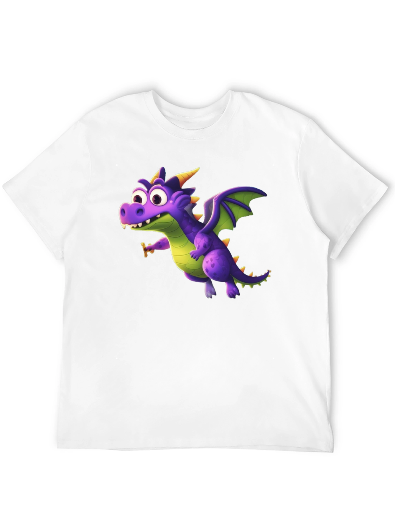 Fun Dragon Graphic T-Shirt - Black