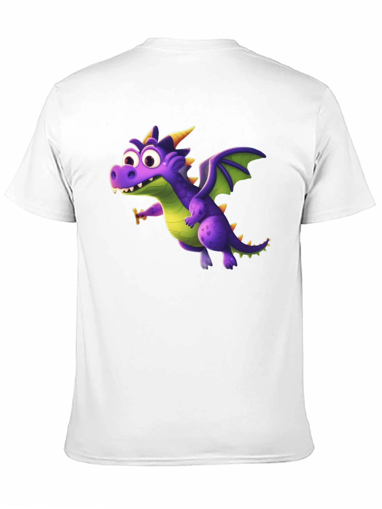 Fun Dragon Graphic T-Shirt - Black
