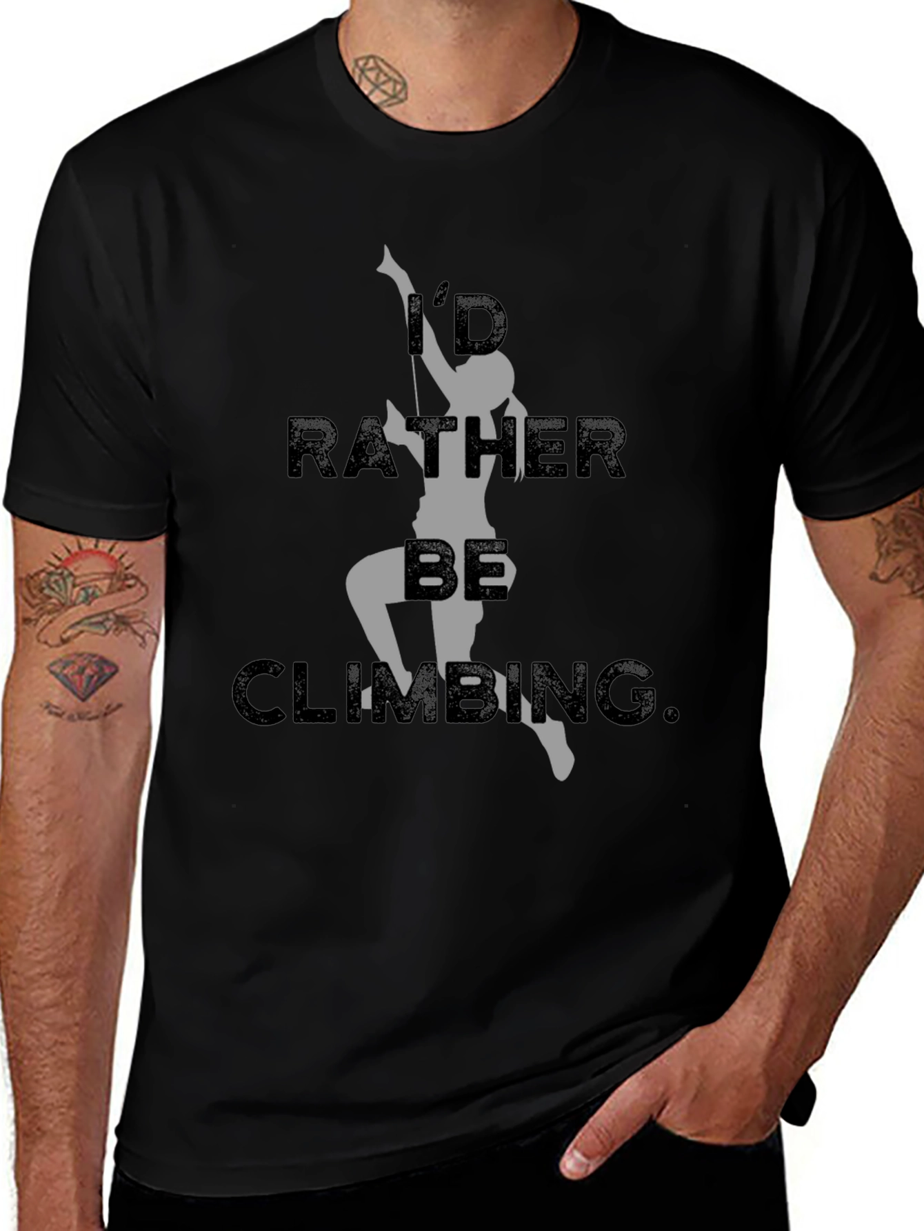Climbing Enthusiast Tee - Id Rather Be Climbing