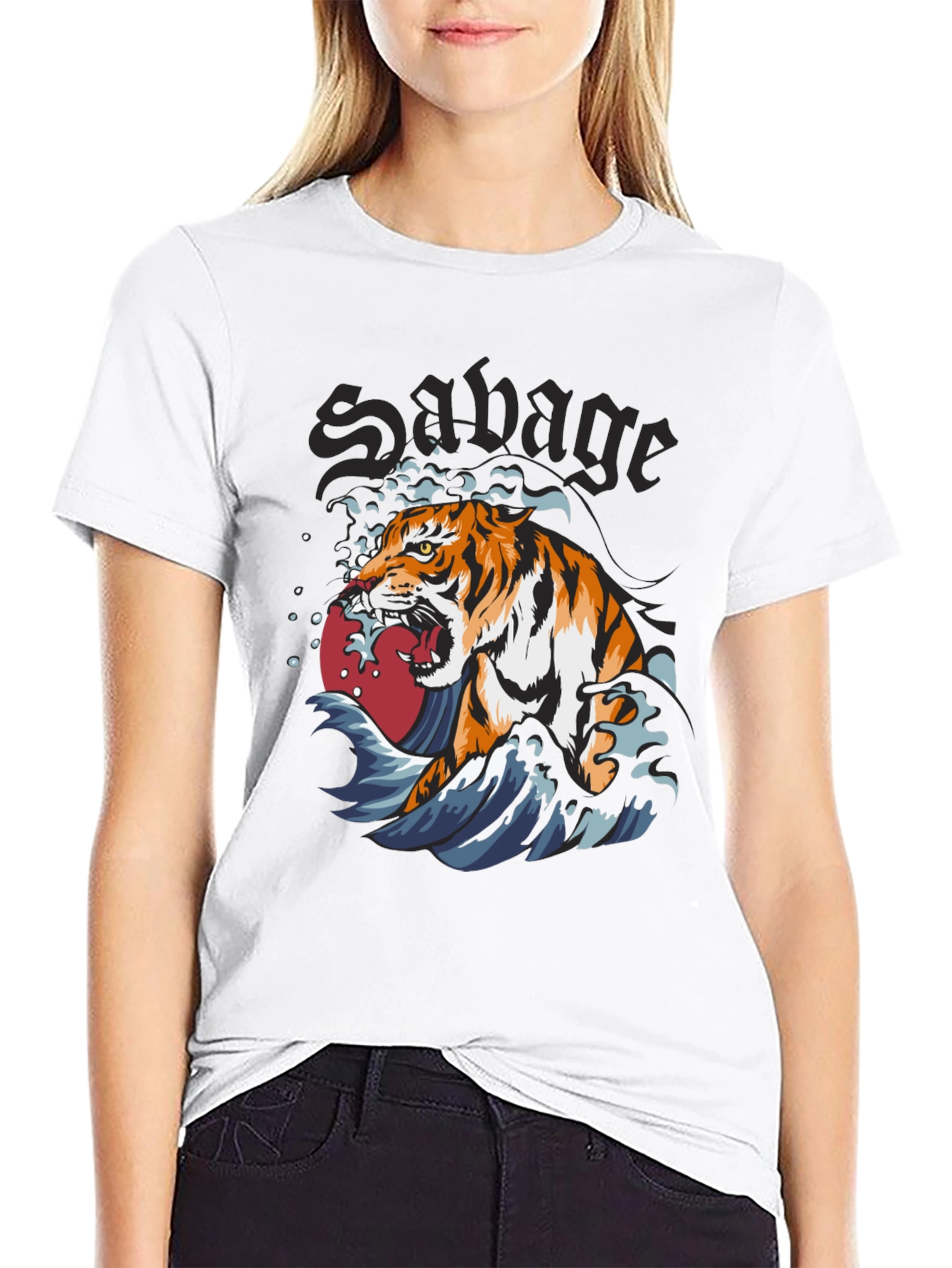 Savage Tiger Graphic Tee