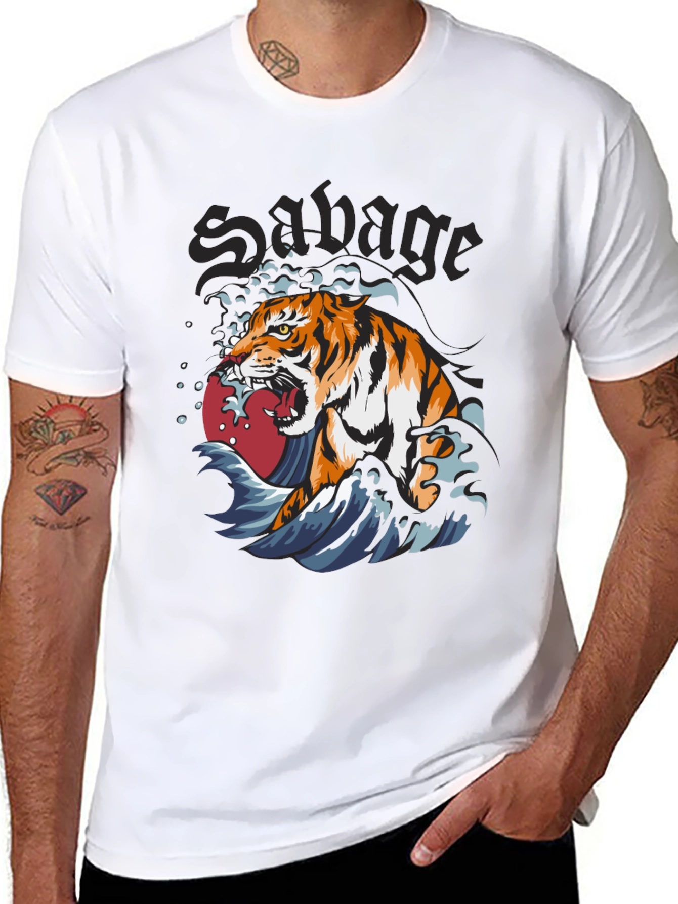 Savage Tiger Graphic Tee