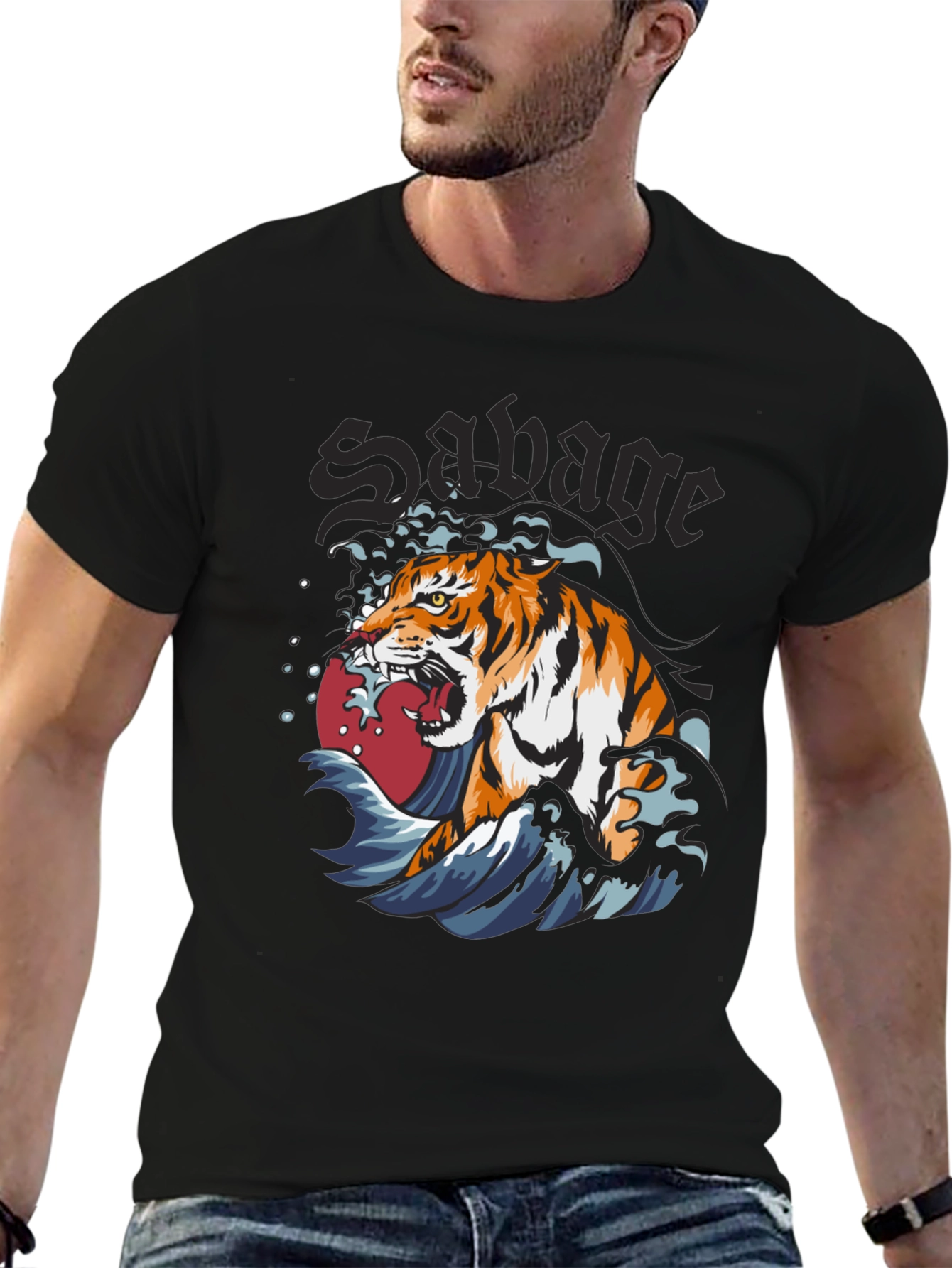 Savage Tiger Graphic Tee