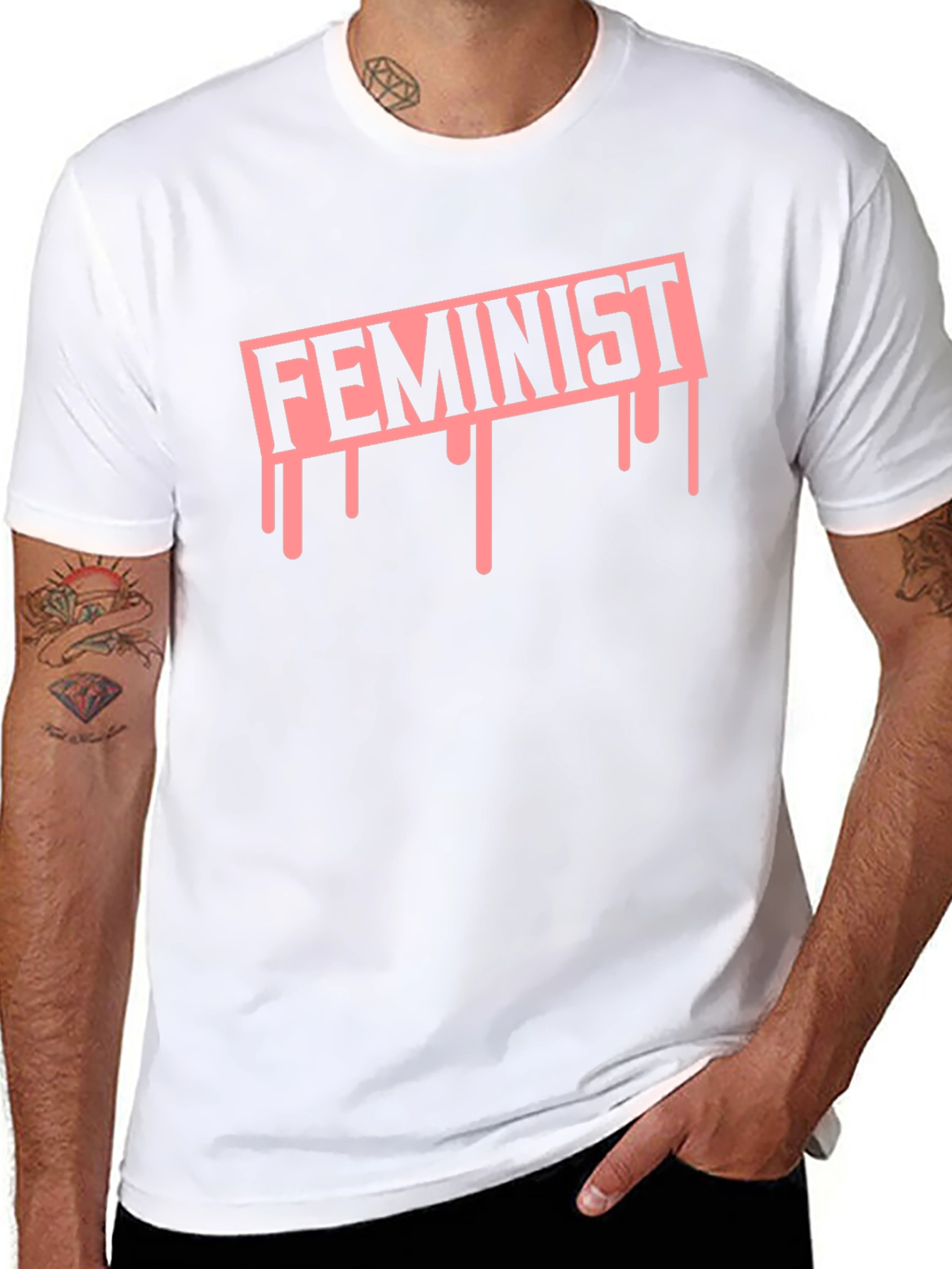 Feminist Drip Graphic Tee - Empowering Statement T-Shirt