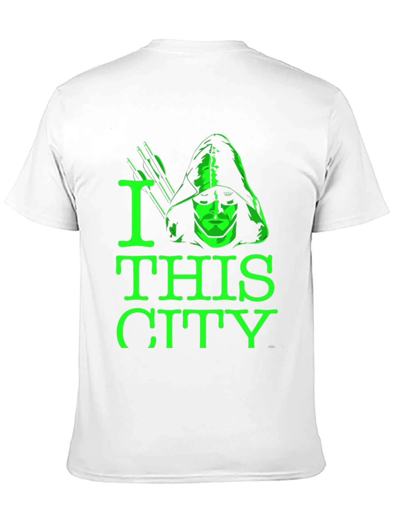 I Love This City Green Arrow Black T-Shirt