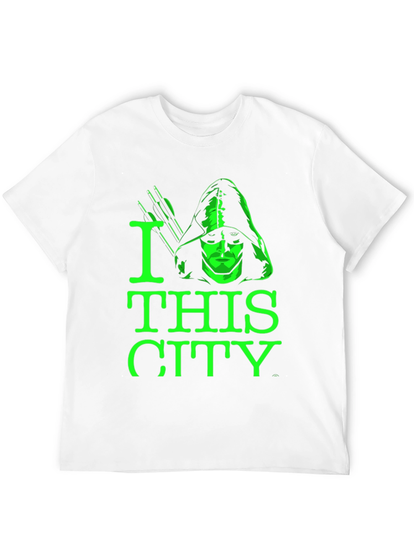 I Love This City Green Arrow Black T-Shirt