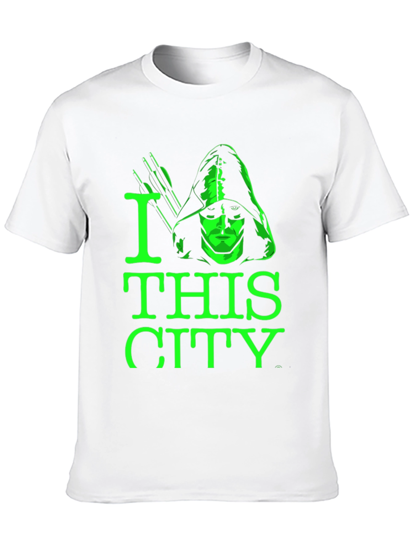 I Love This City Green Arrow Black T-Shirt