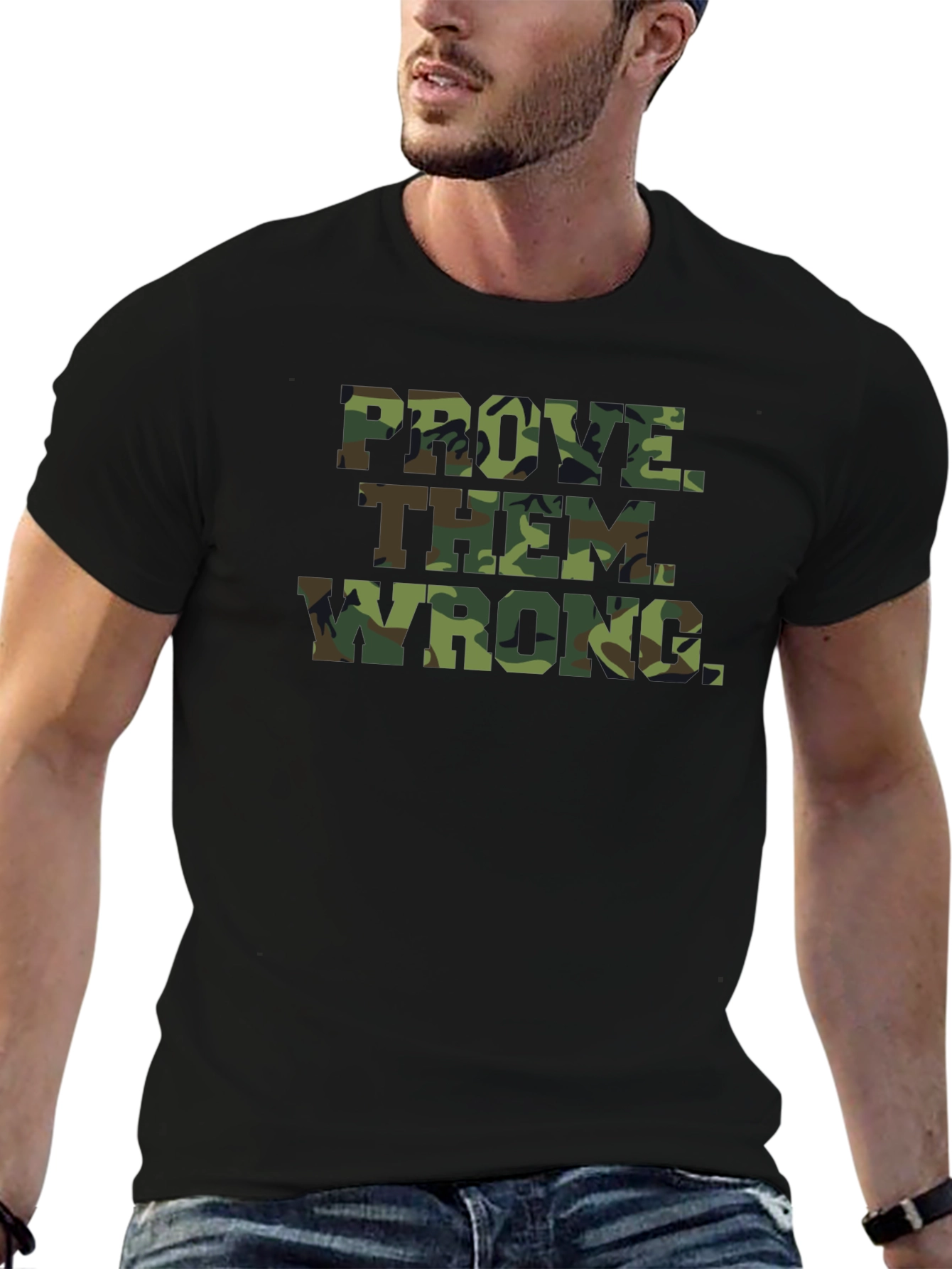 Prove Them Wrong Camo Graphic Tee