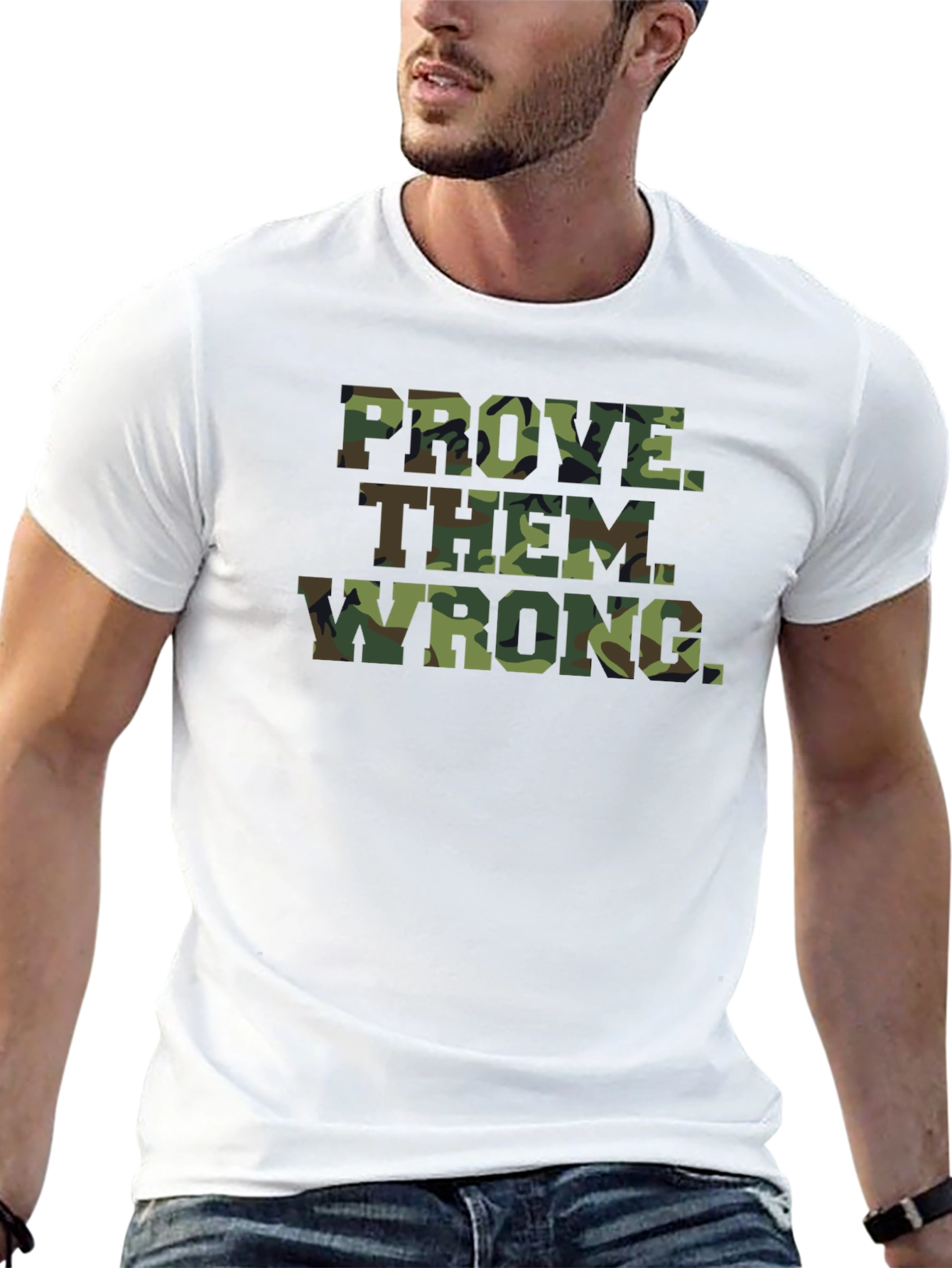 Prove Them Wrong Camo Graphic Tee
