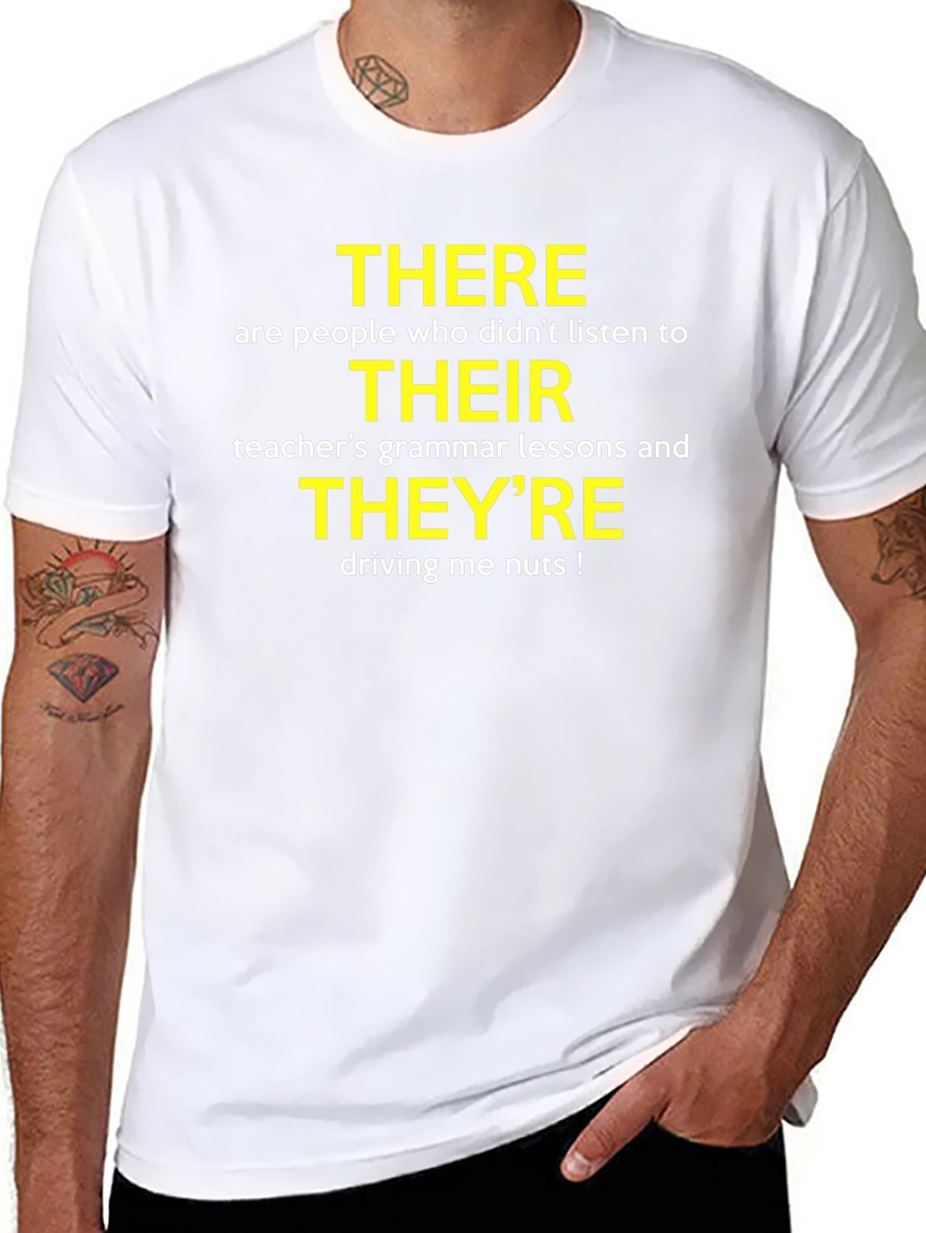 Grammar Humor T-Shirt: Their There Theyre