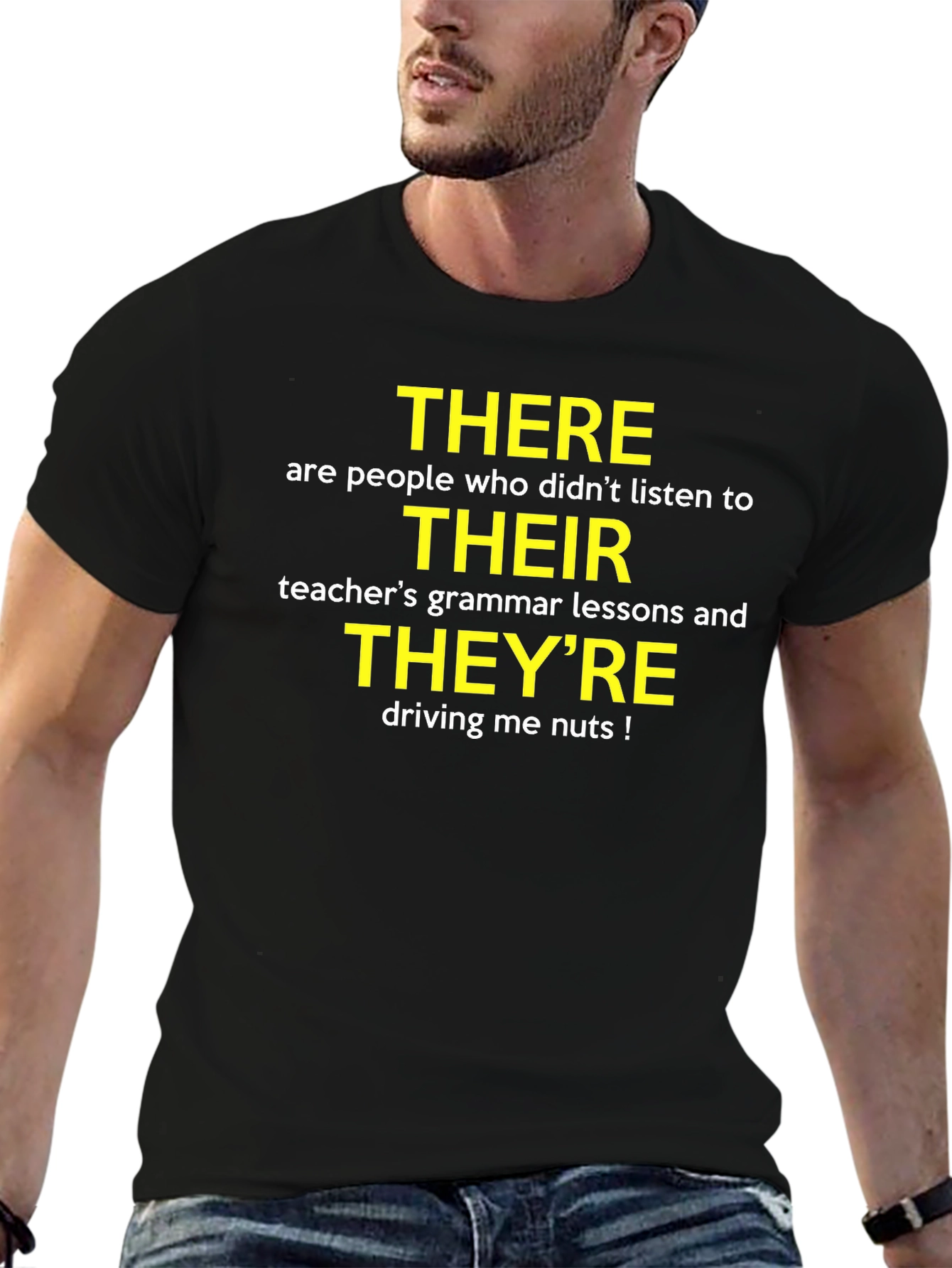 Grammar Humor T-Shirt: Their There Theyre