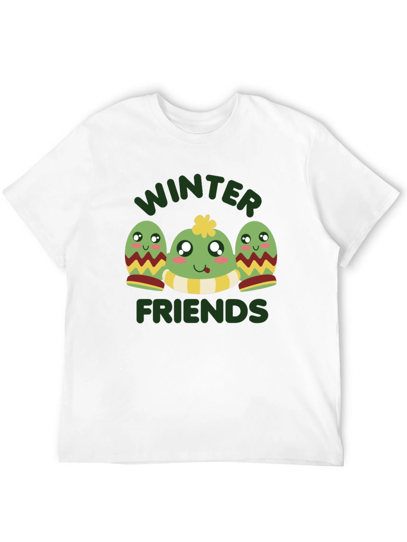 Winter Friends Graphic Tee - Black
