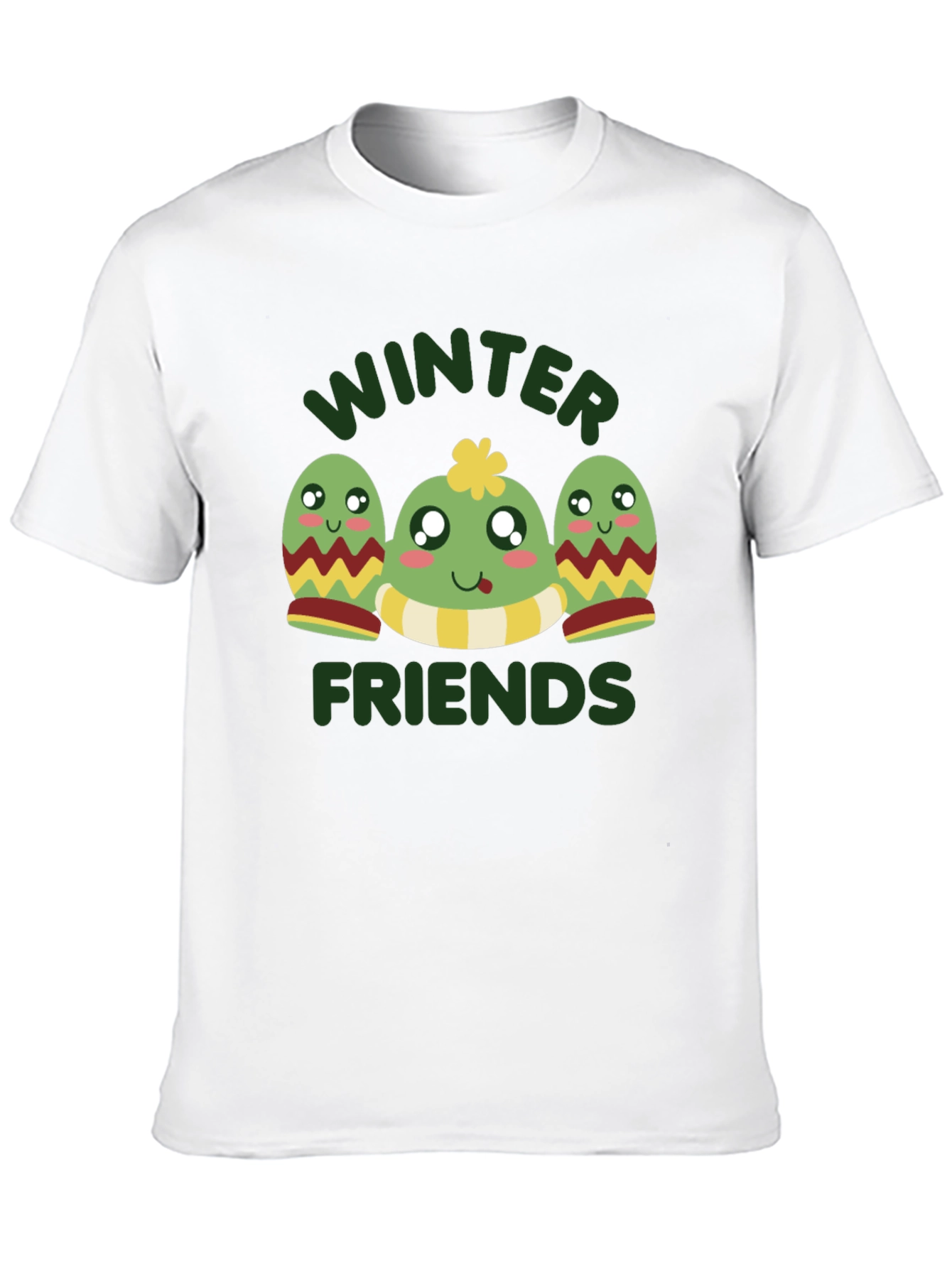 Winter Friends Graphic Tee - Black