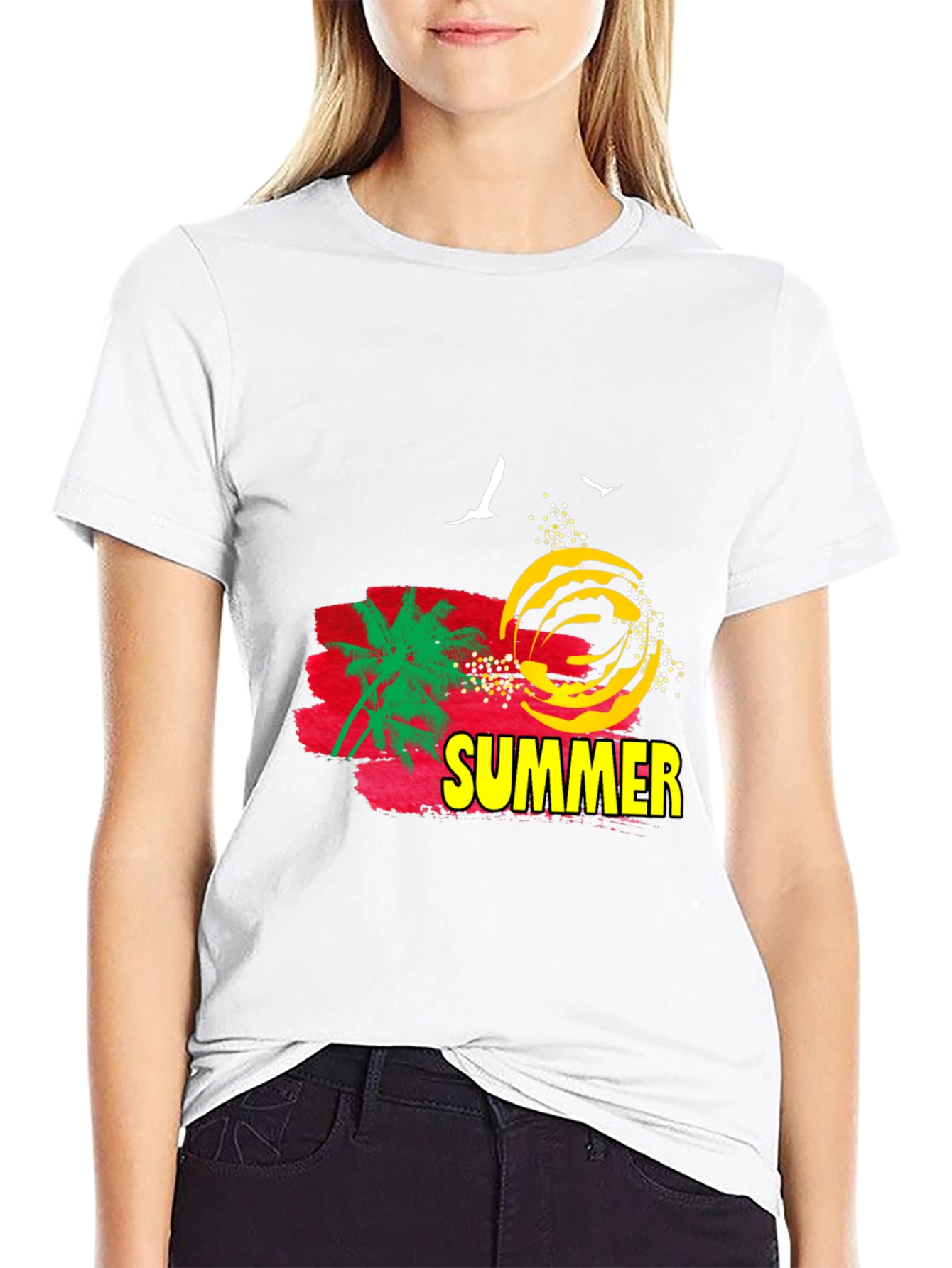 Summer Graphic T-Shirt - Black