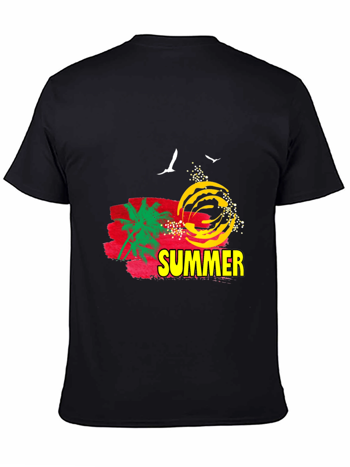 Summer Graphic T-Shirt - Black