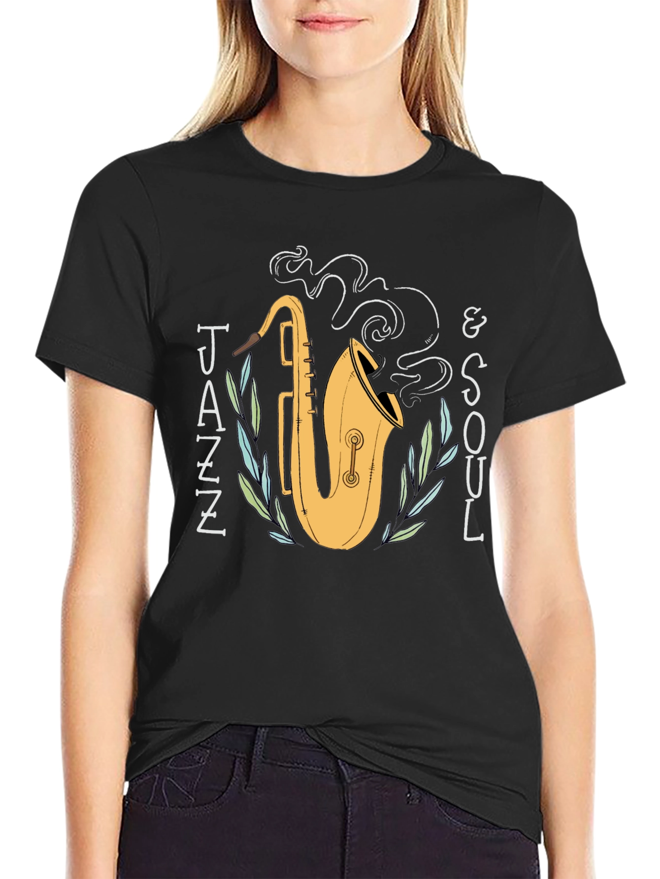 Jazz & Soul Saxophone Graphic T-Shirt