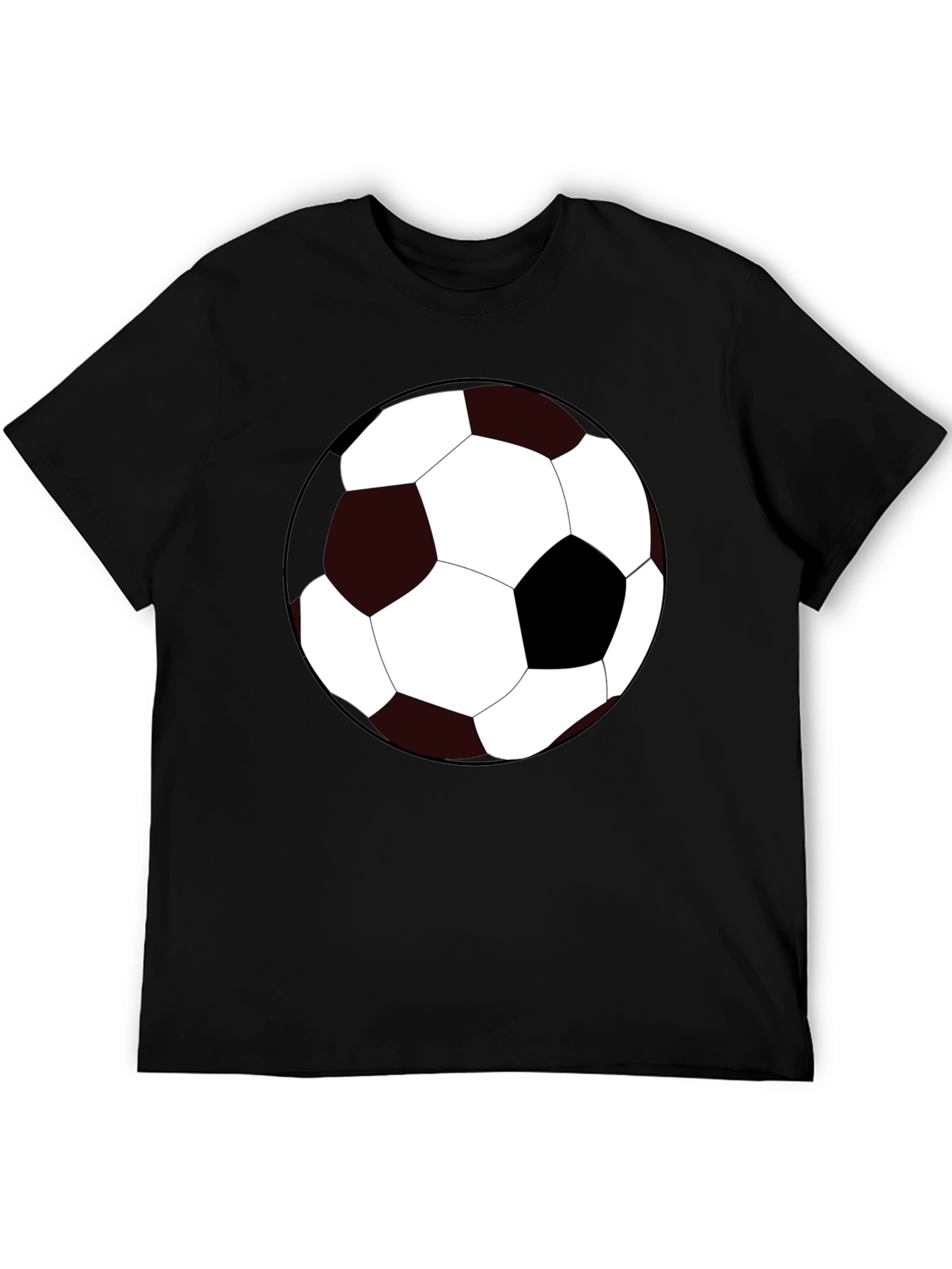 Soccer Ball Graphic Tee - Black