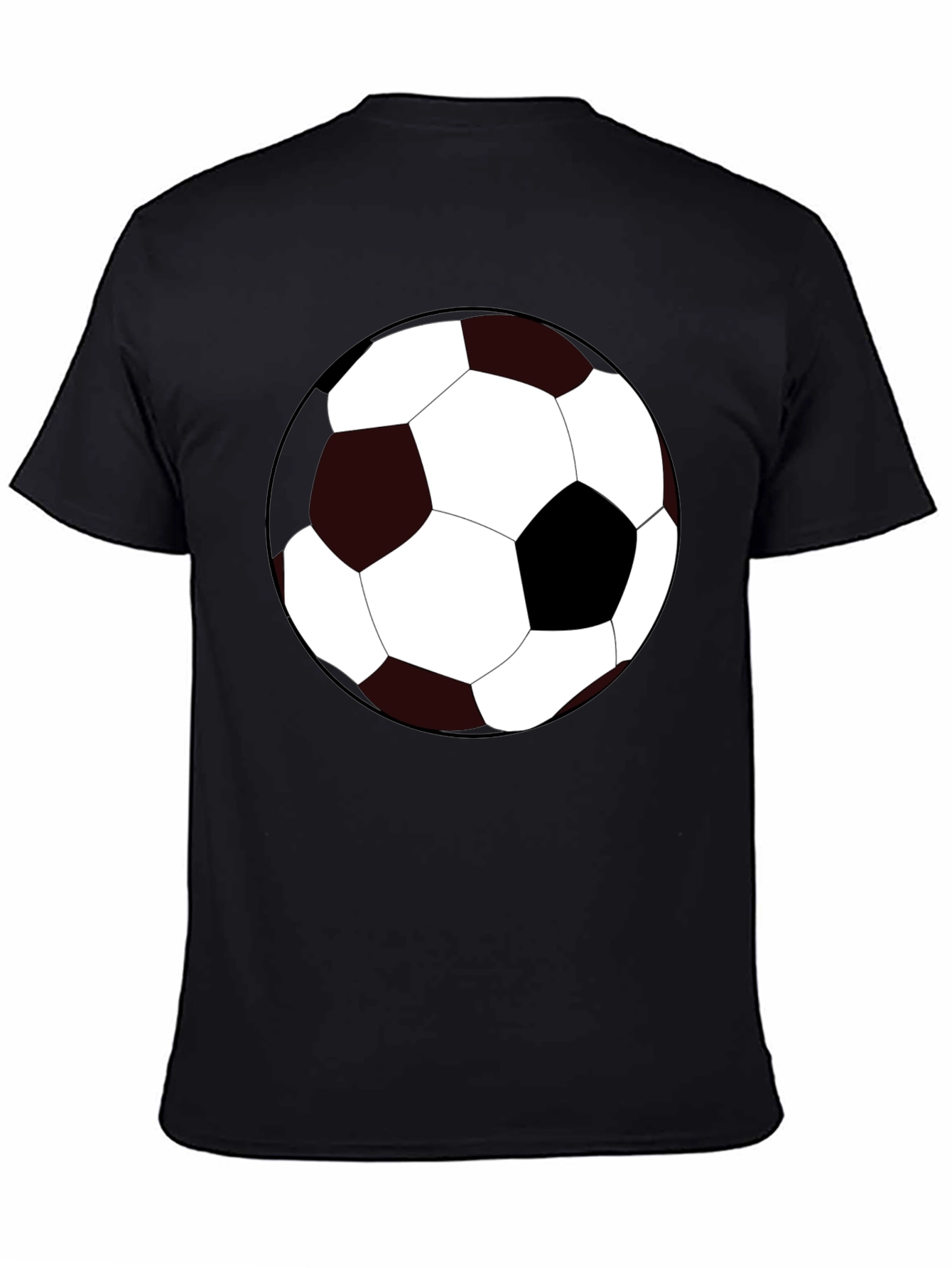 Soccer Ball Graphic Tee - Black