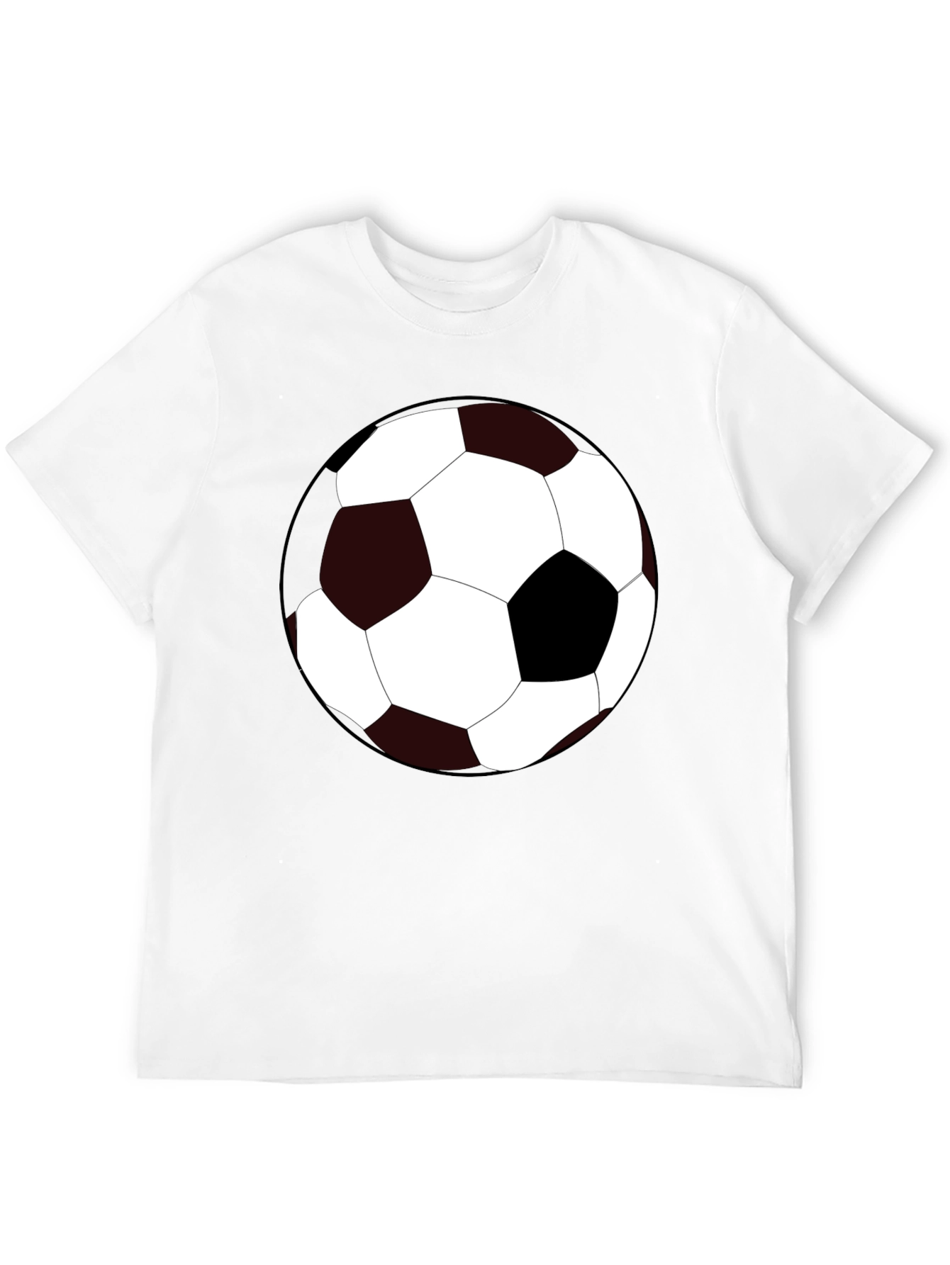Soccer Ball Graphic Tee - Black