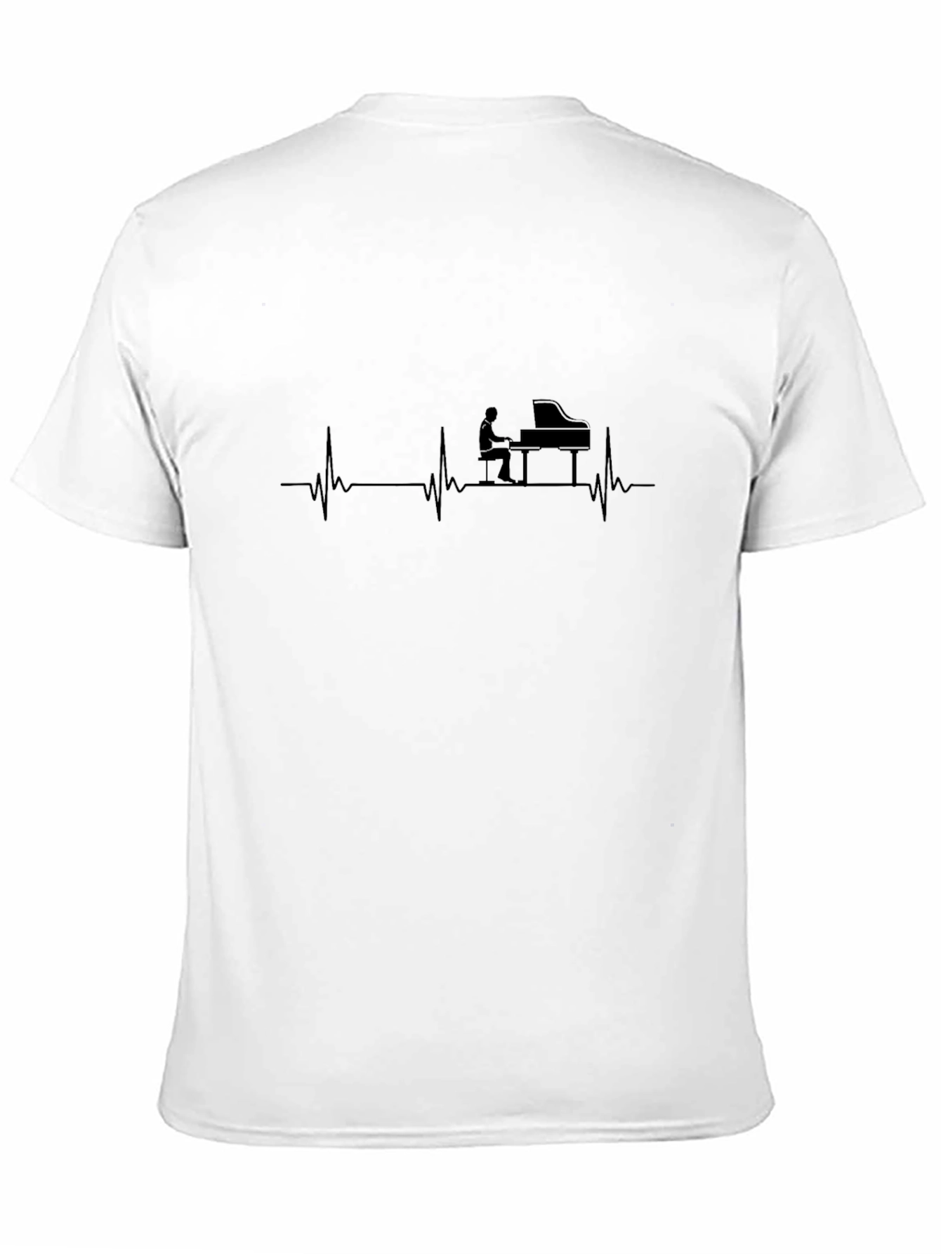 Piano Heartbeat T-Shirt - Musician Tee