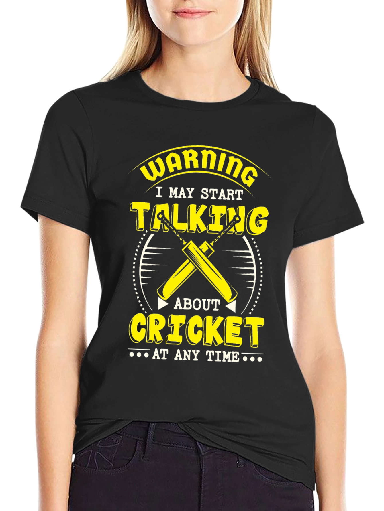 Warning Cricket T-Shirt