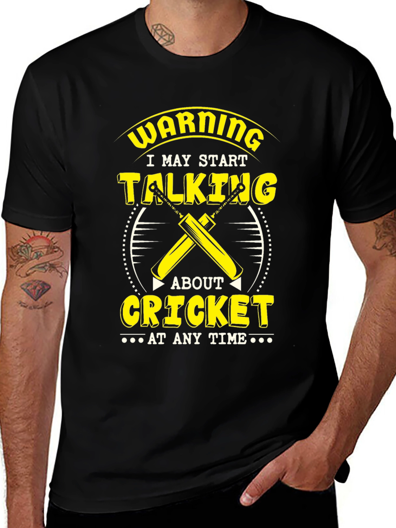 Warning Cricket T-Shirt