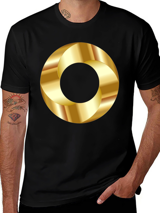 Golden Circle Graphic Tee - Stylish Casual Wear