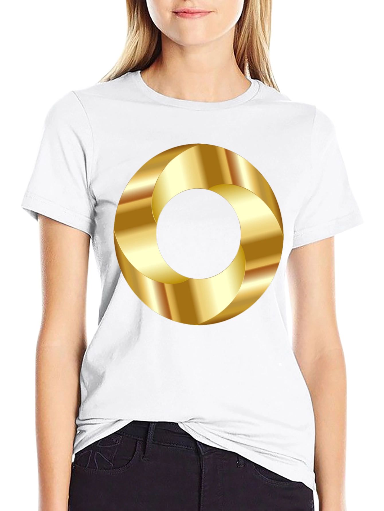 Golden Circle Graphic Tee - Stylish Casual Wear