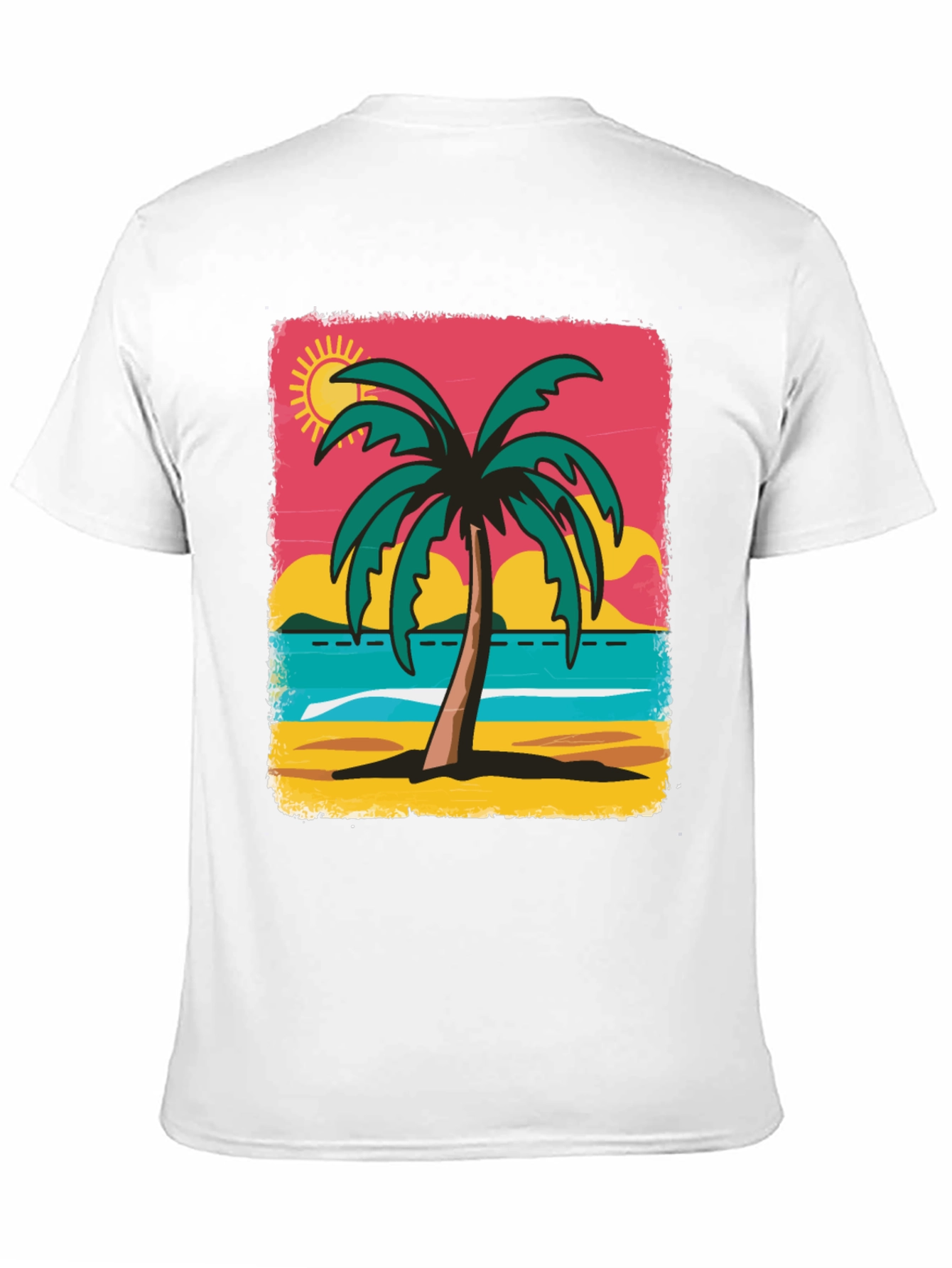 Tropical Palm Tree Graphic T-Shirt