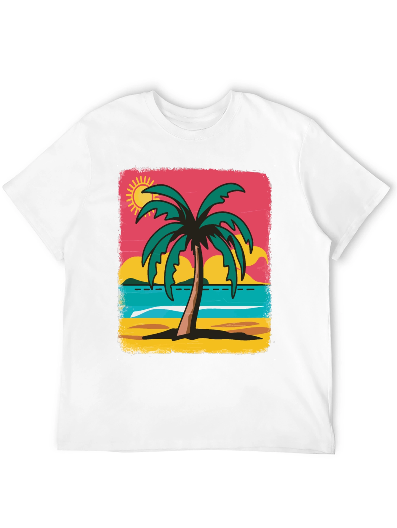 Tropical Palm Tree Graphic T-Shirt