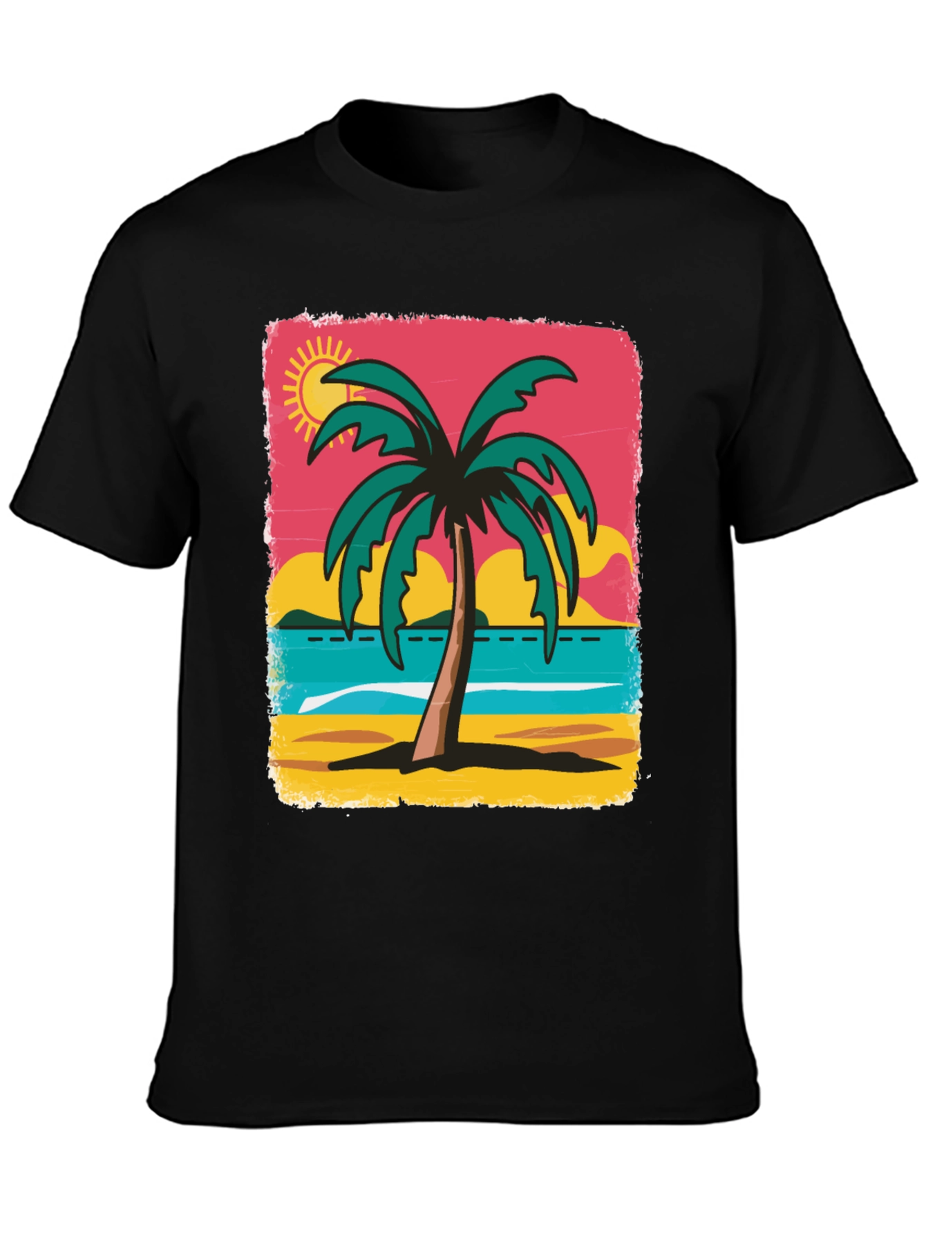 Tropical Palm Tree Graphic T-Shirt